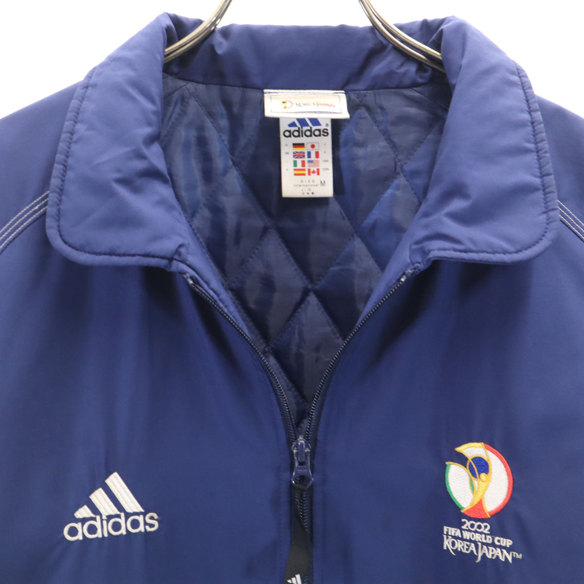 adidas アディダス 00s ジャケット M ネイビー 2002 日韓ワールドカップ メンズ