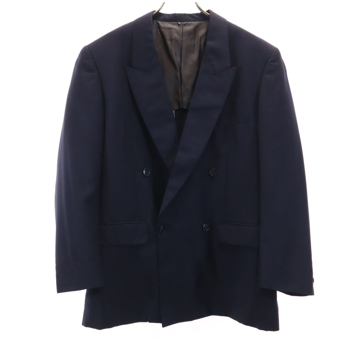 Christian Dior MONSIEUR クリスチャンディオール ムッシュ 90s オールド ダブル テーラードジャケット AB6 ネイビー ブレザー メンズ