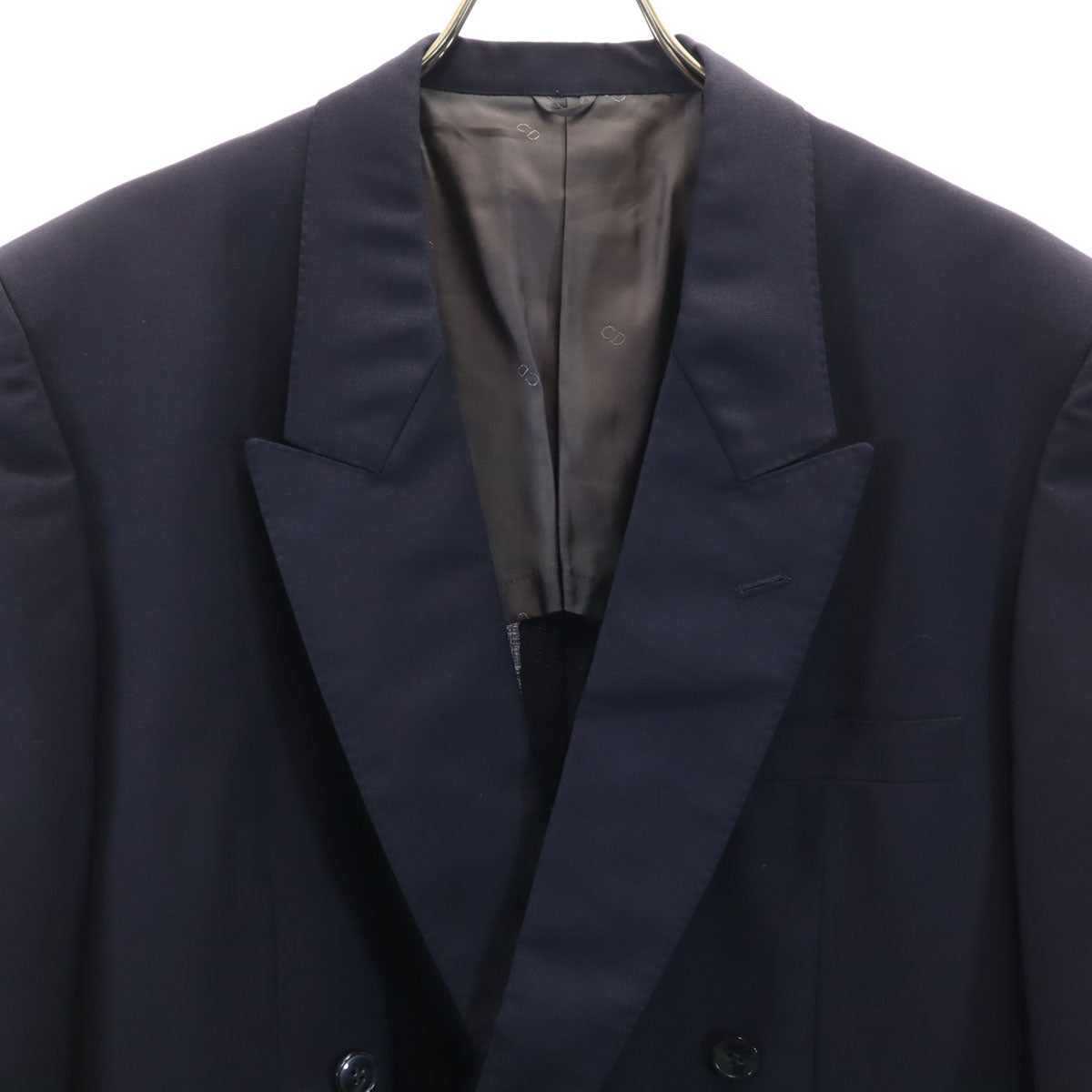 Christian Dior MONSIEUR クリスチャンディオール ムッシュ 90s オールド ダブル テーラードジャケット AB6 ネイビー ブレザー メンズ