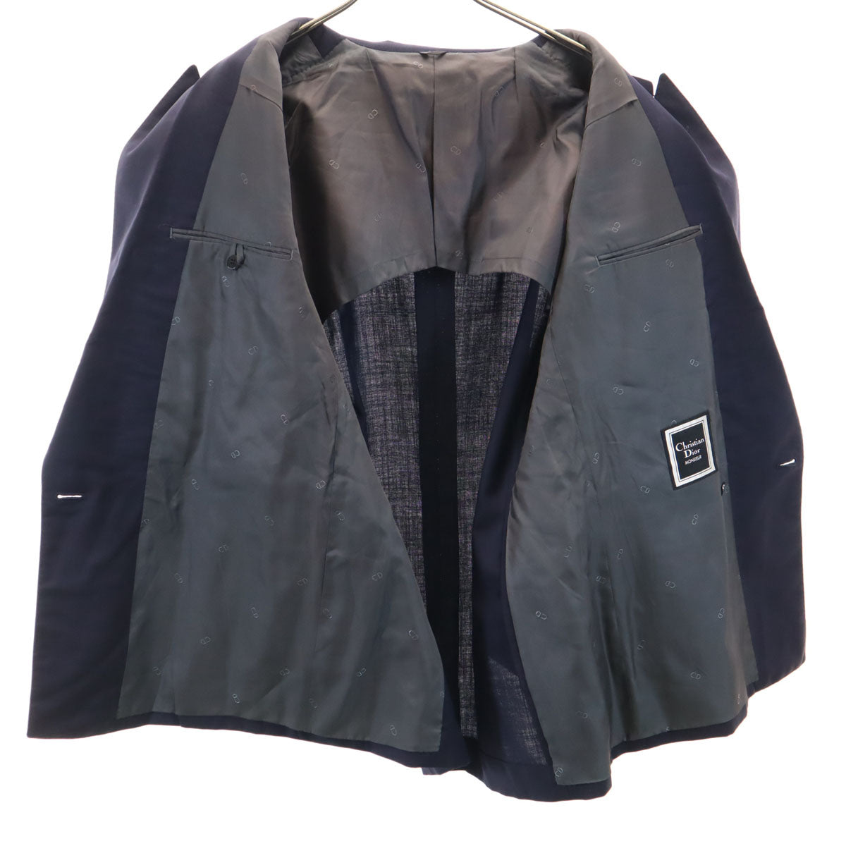 Christian Dior MONSIEUR クリスチャンディオール ムッシュ 90s オールド ダブル テーラードジャケット AB6 ネイビー ブレザー メンズ