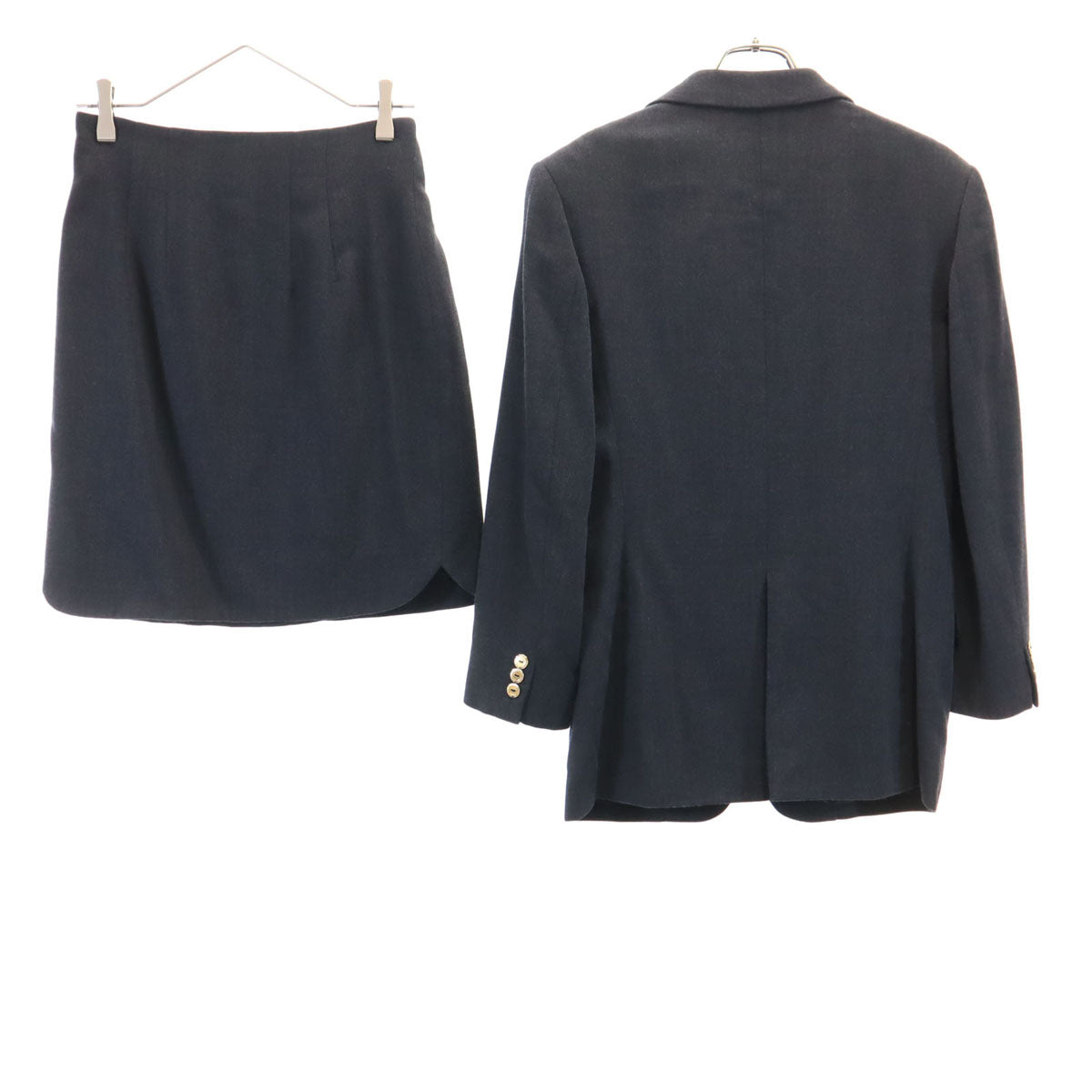 UNITED ARROWS ユナイテッドアローズ 日本製 スカートスーツ 上下 セットアップ 38/40 グレー レディース
