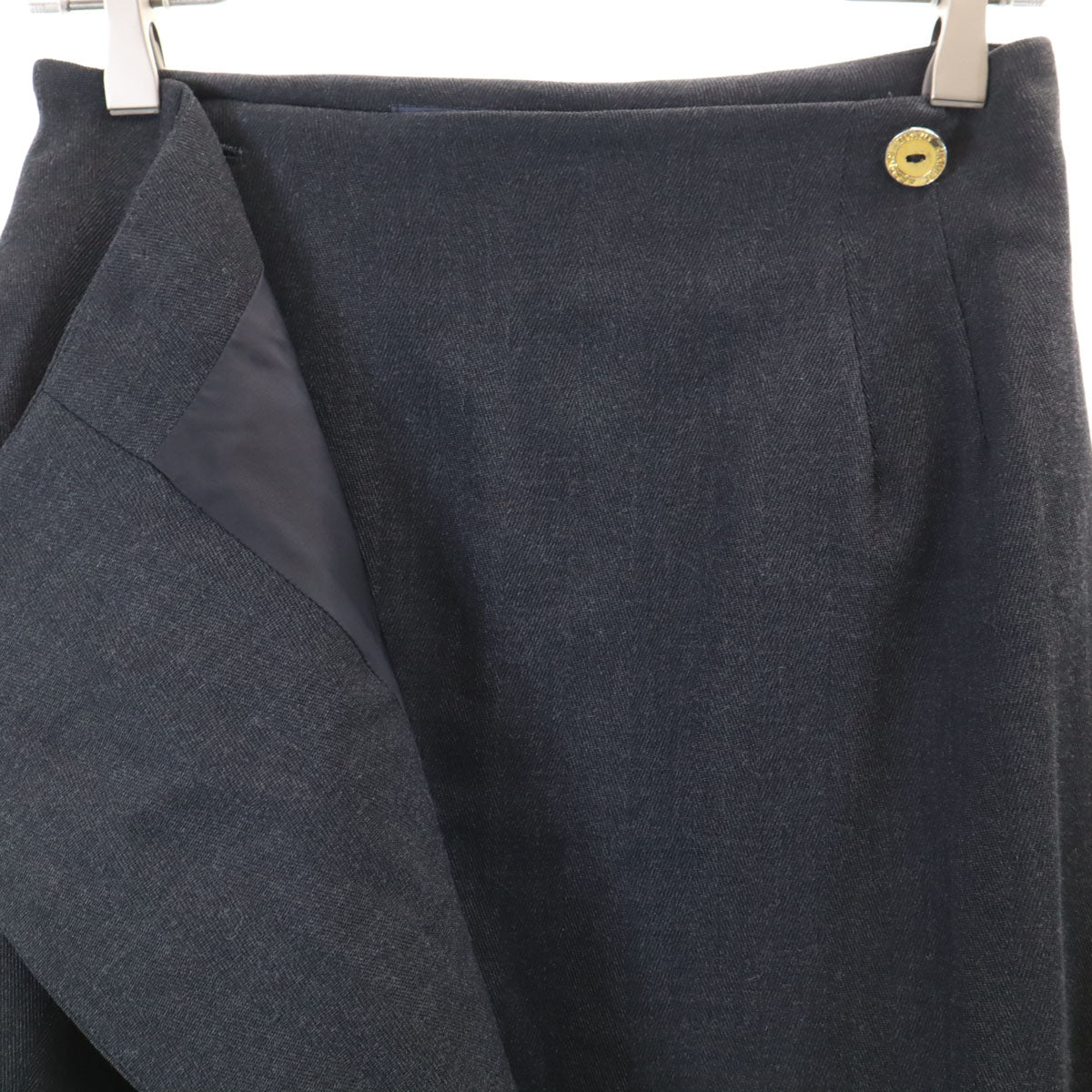 UNITED ARROWS ユナイテッドアローズ 日本製 スカートスーツ 上下 セットアップ 38/40 グレー レディース