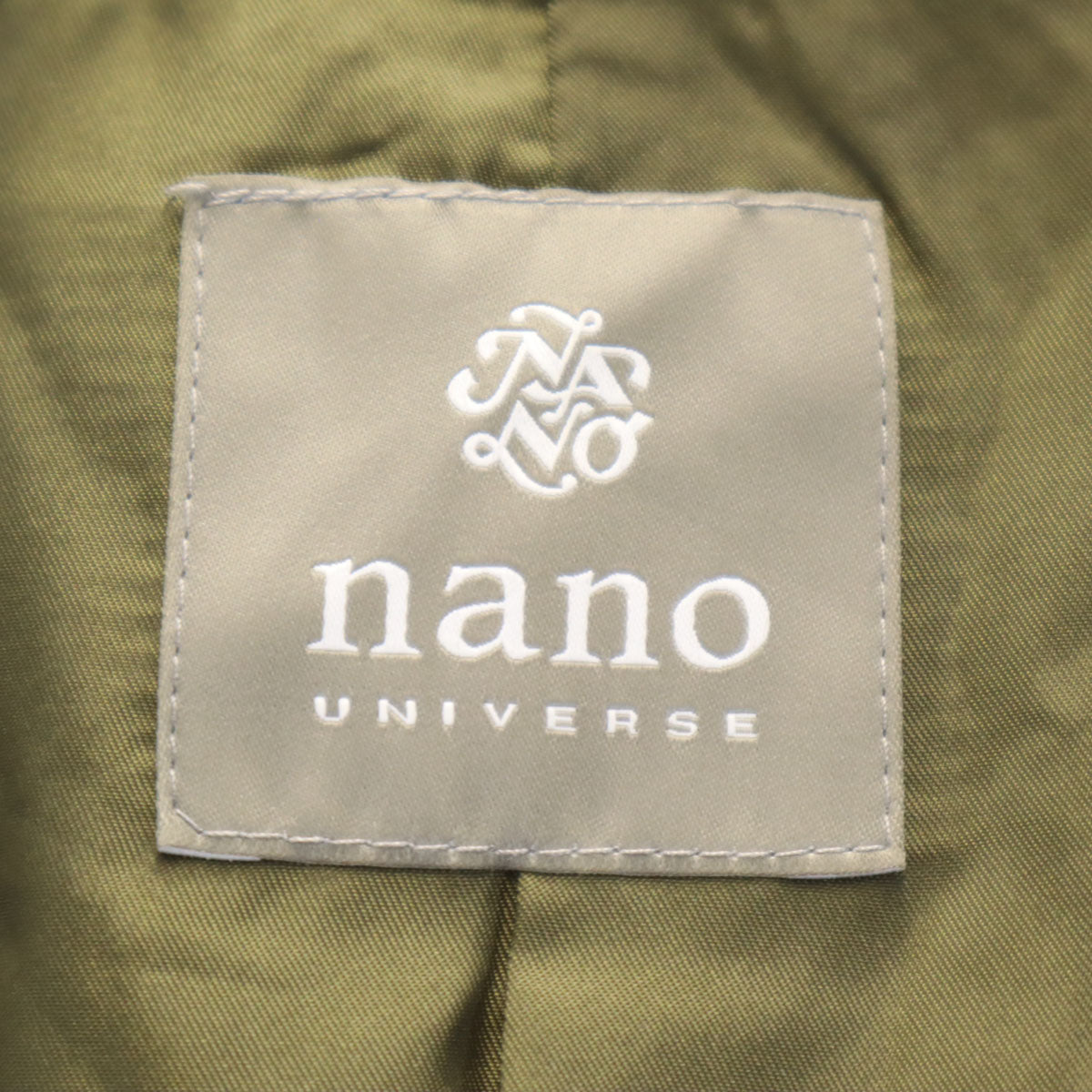 nano universe ナノユニバース コーデュロイジャケット 上下 セットアップ S カーキ メンズ