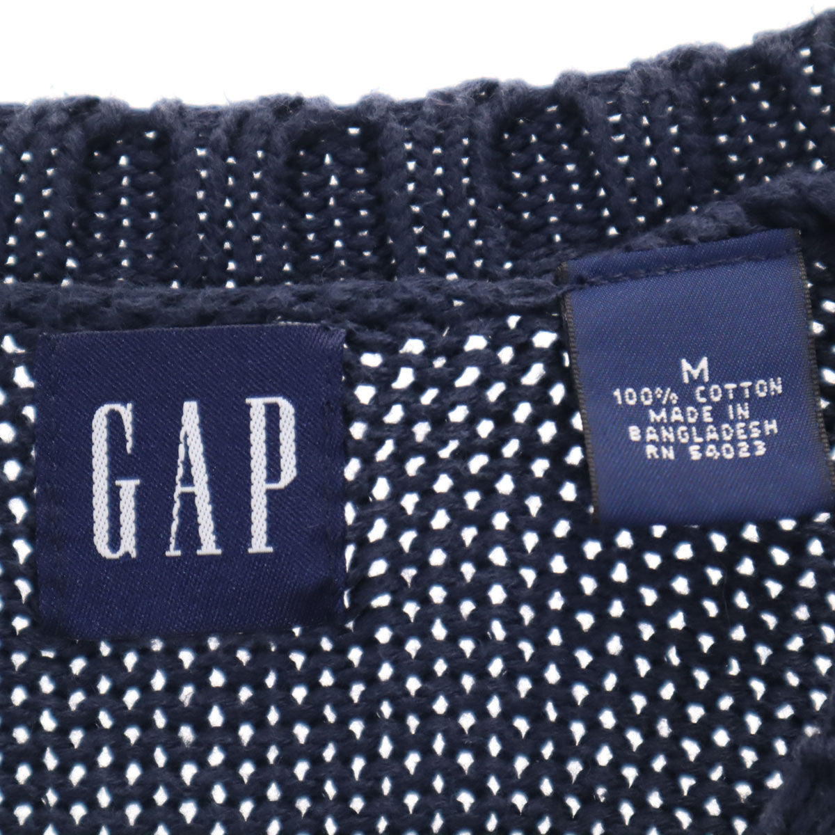 GAP ギャップ 90s オールド 長袖 Vネック セーター M ネイビー ニット メンズ
