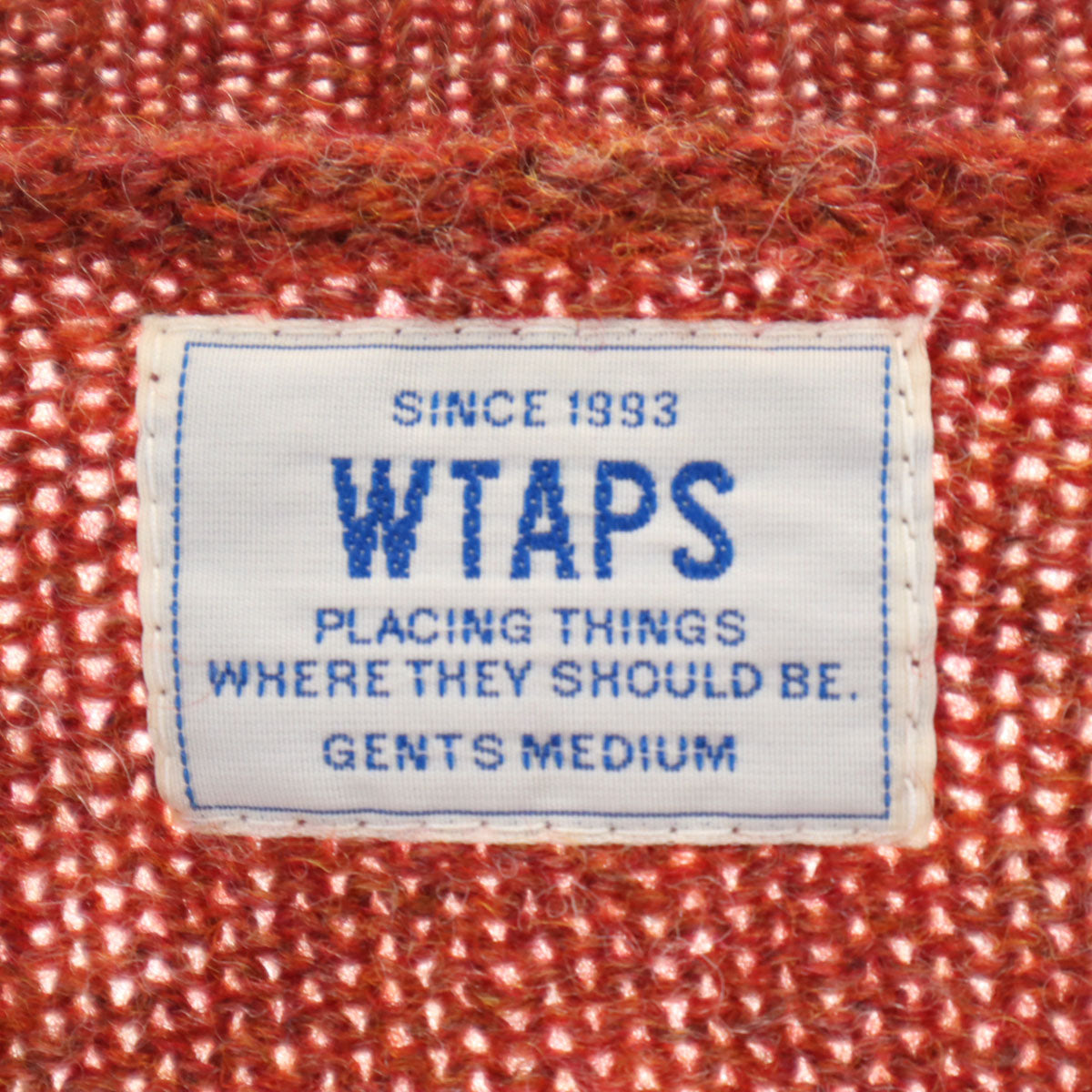 WTAPS ダブルタップス 日本製 長袖 セーター M 赤茶 ニット メンズ