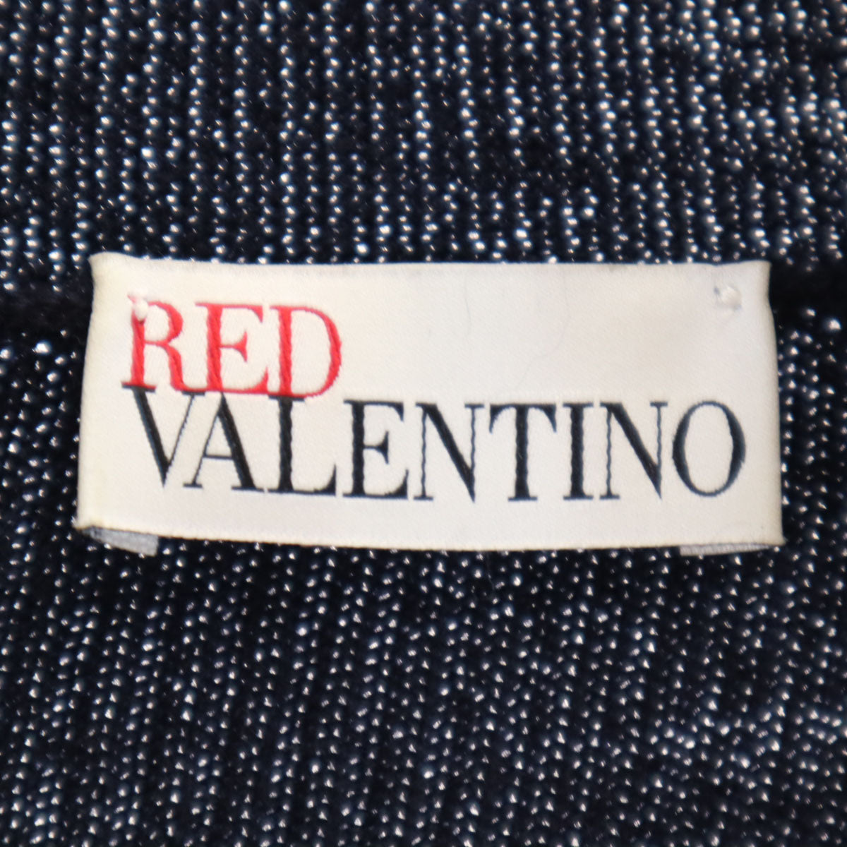 RED VALENTINO レッドヴァレンティノ 長袖 タートルネック ニット S ネイビー セーター レディース