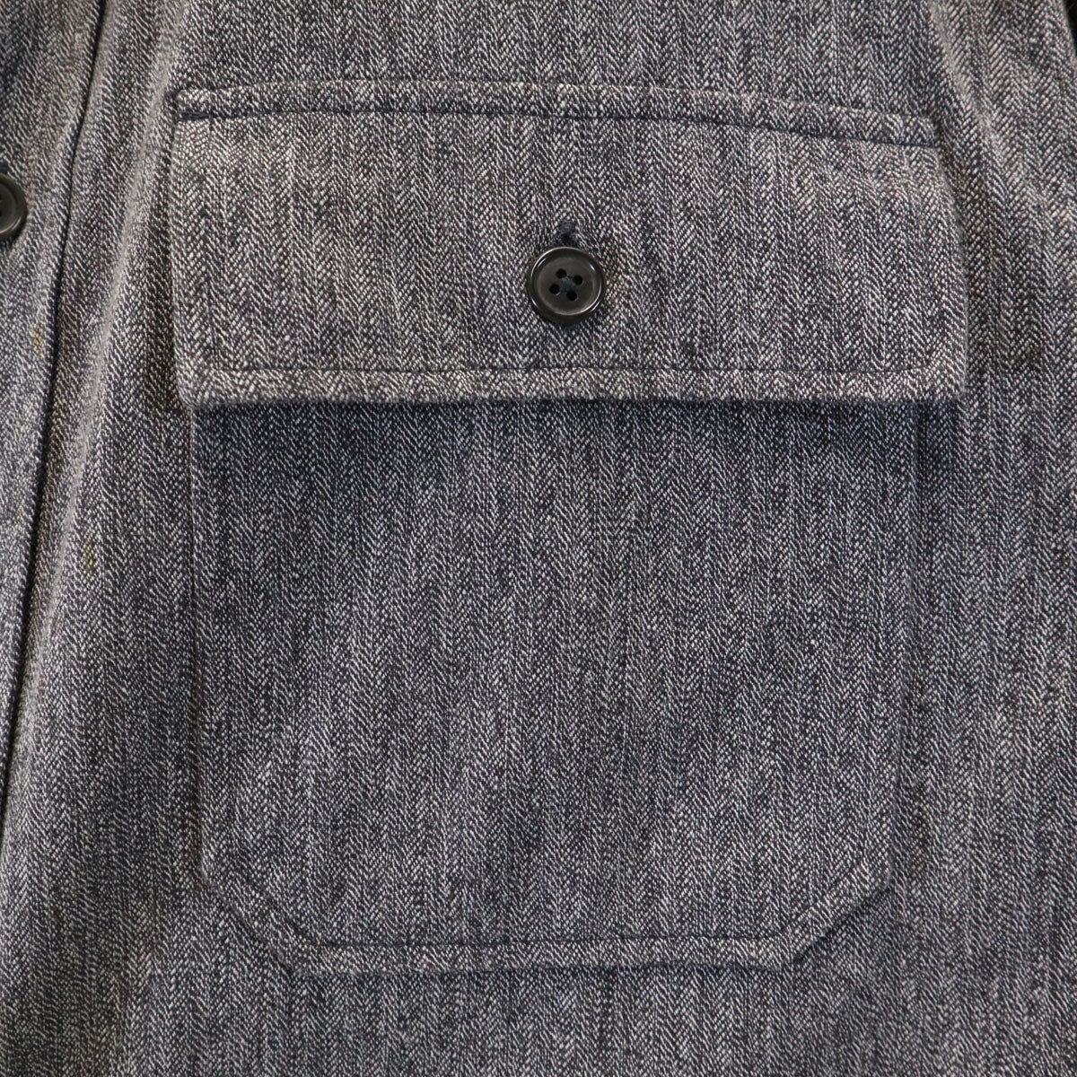 Paul Smith LONDON ポールスミスロンドン 日本製 ヘリンボーン 長袖 シャツ L グレー メンズ