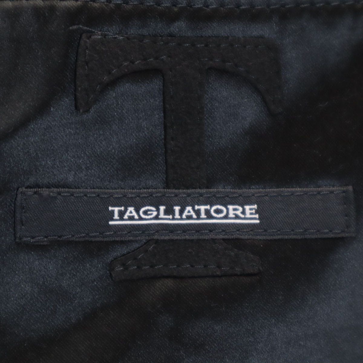 TAGLIATORE タリアトーレ イタリア製 テーラードジャケット 48 ブラック フォーマル メンズ