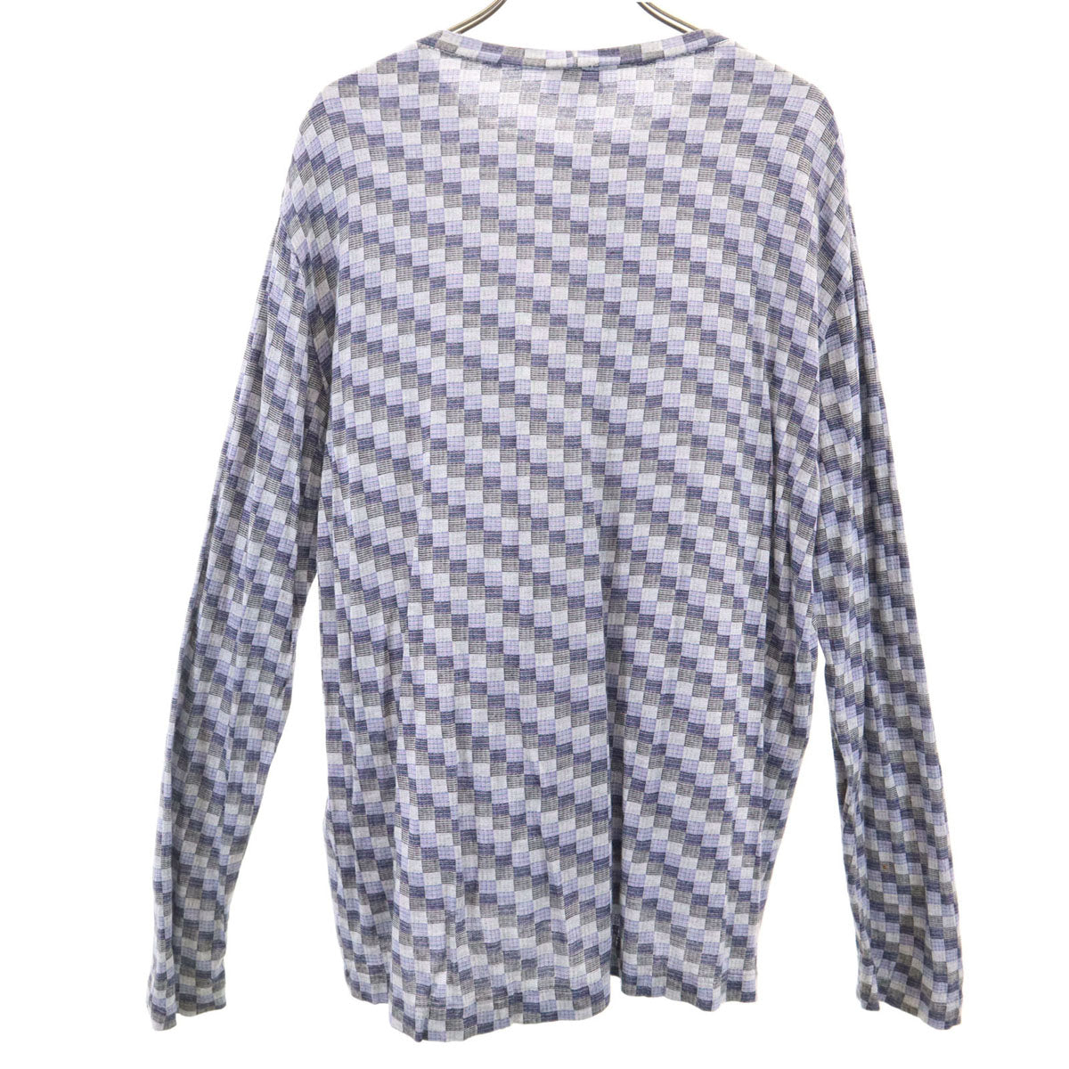GIORGIO ARMANI ジョルジオアルマーニ イタリア製 総柄 長袖 カットソー 46 ネイビー メンズ