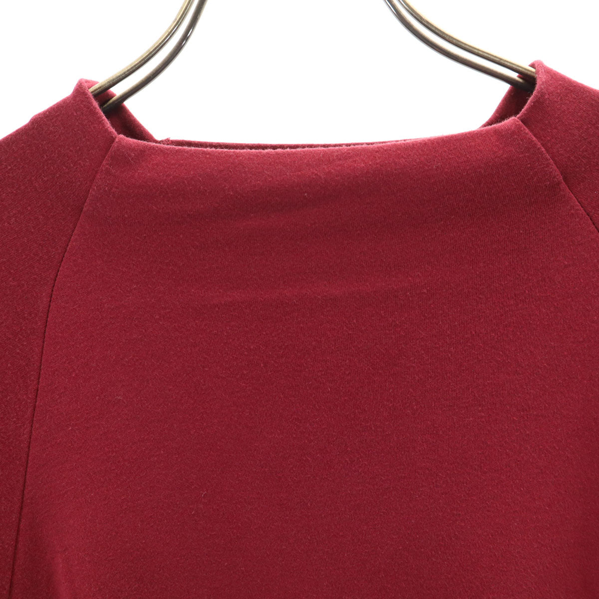 HaaT ISSEY MIYAKE ハート イッセイミヤケ 日本製 7分袖 カットソー 2 ボルドー レディース