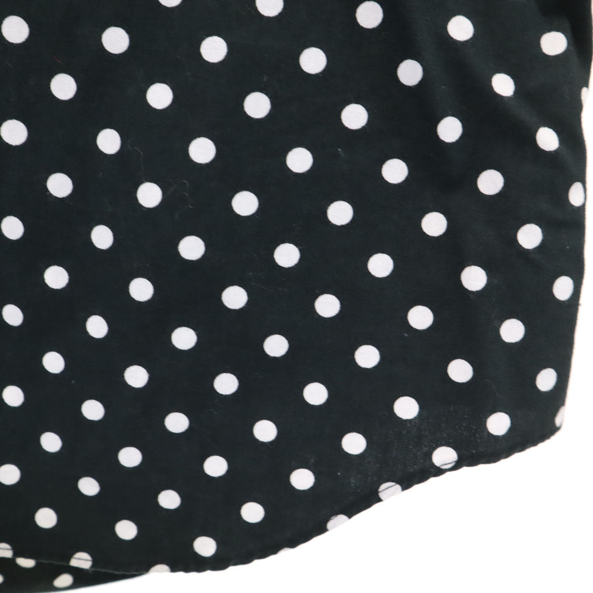 BLACK COMME des GARCONS ブラックコムデギャルソン 2013年 日本製 ドット柄 長袖 フーデッド シャツ M ブラック 水玉 レディース