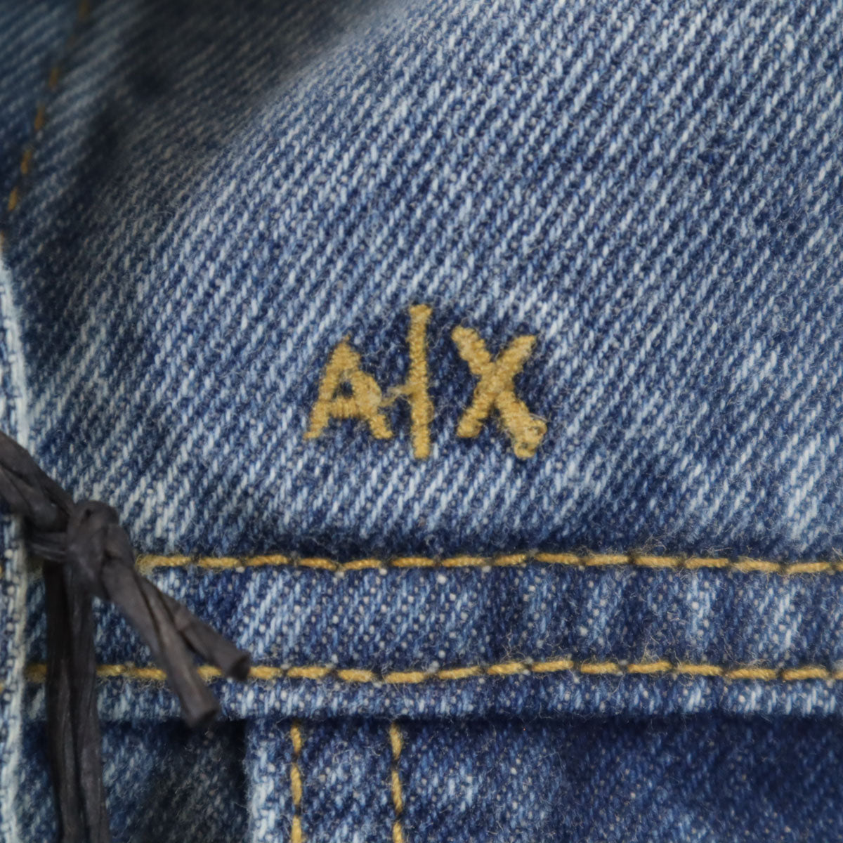 ARMANI EXCHANGE アルマーニエクスチェンジ デニムジャケット XS ウォッシュブルー ジージャン トラッカー レディース