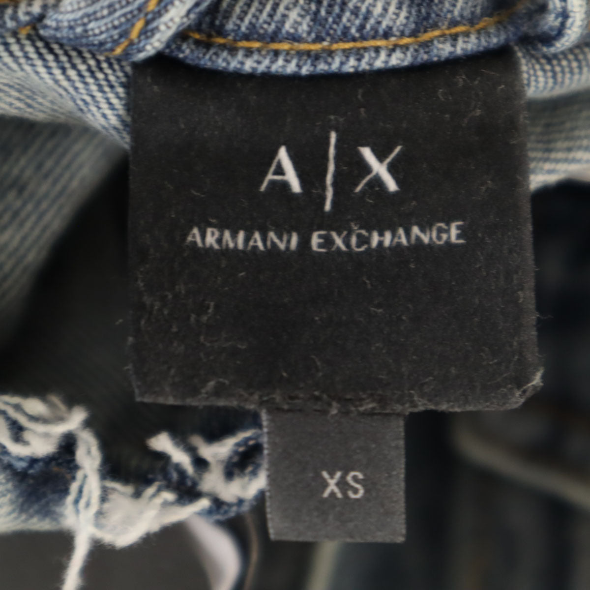 ARMANI EXCHANGE アルマーニエクスチェンジ デニムジャケット XS ウォッシュブルー ジージャン トラッカー レディース