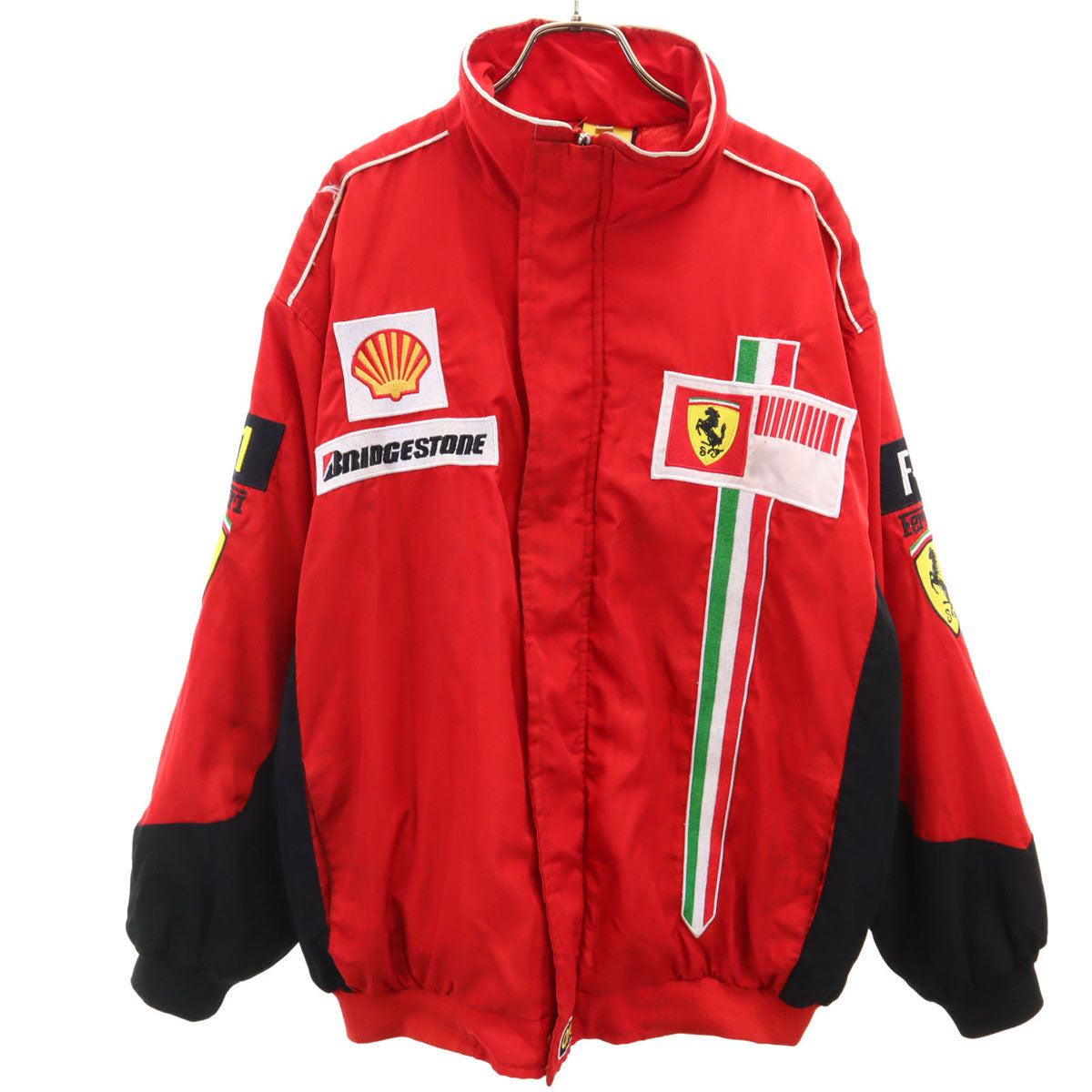 Ferrari フェラーリ ブリヂストン レーシング 中綿ジャケット XXL レッド ビックサイズ メンズ
