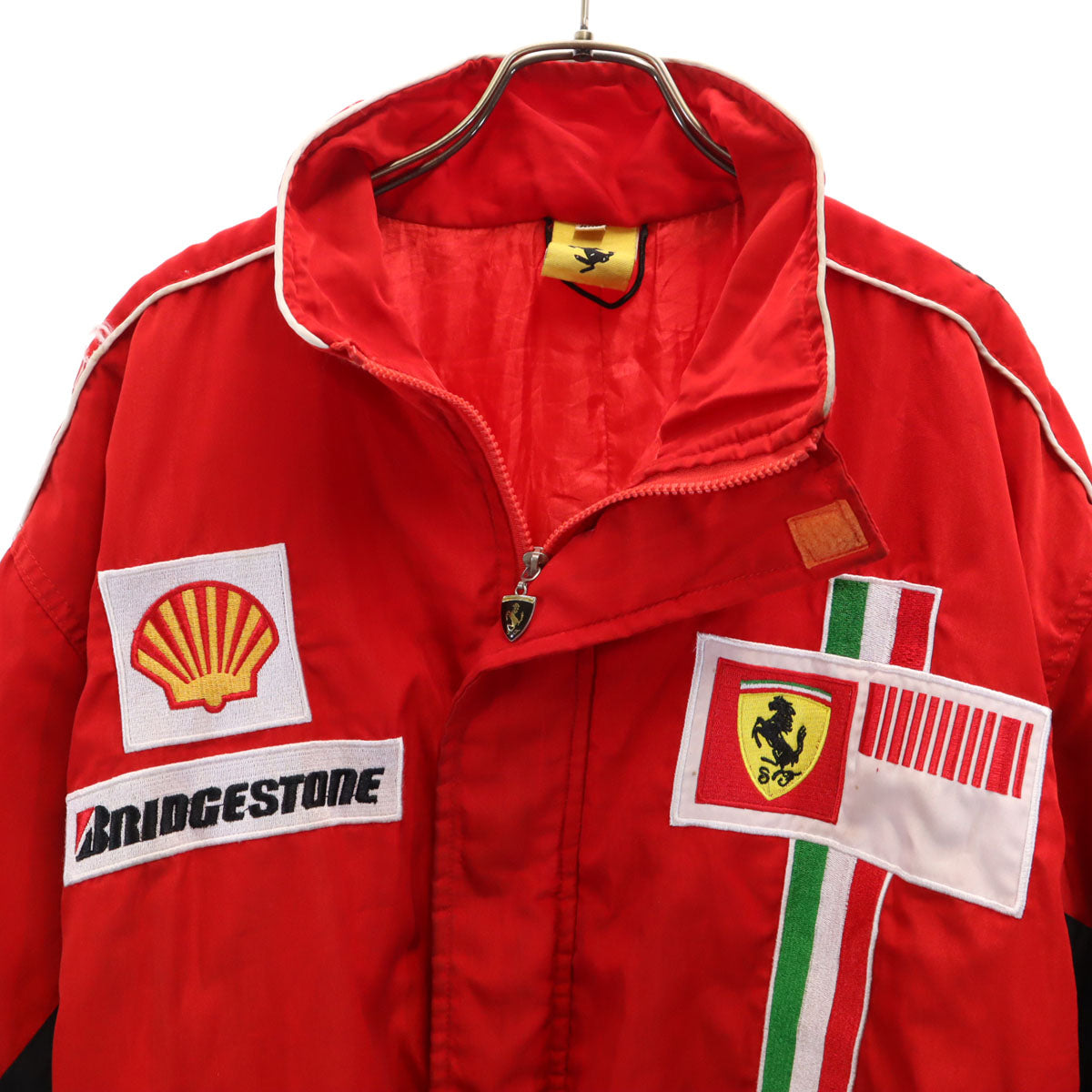 Ferrari フェラーリ ブリヂストン レーシング 中綿ジャケット XXL レッド ビックサイズ メンズ