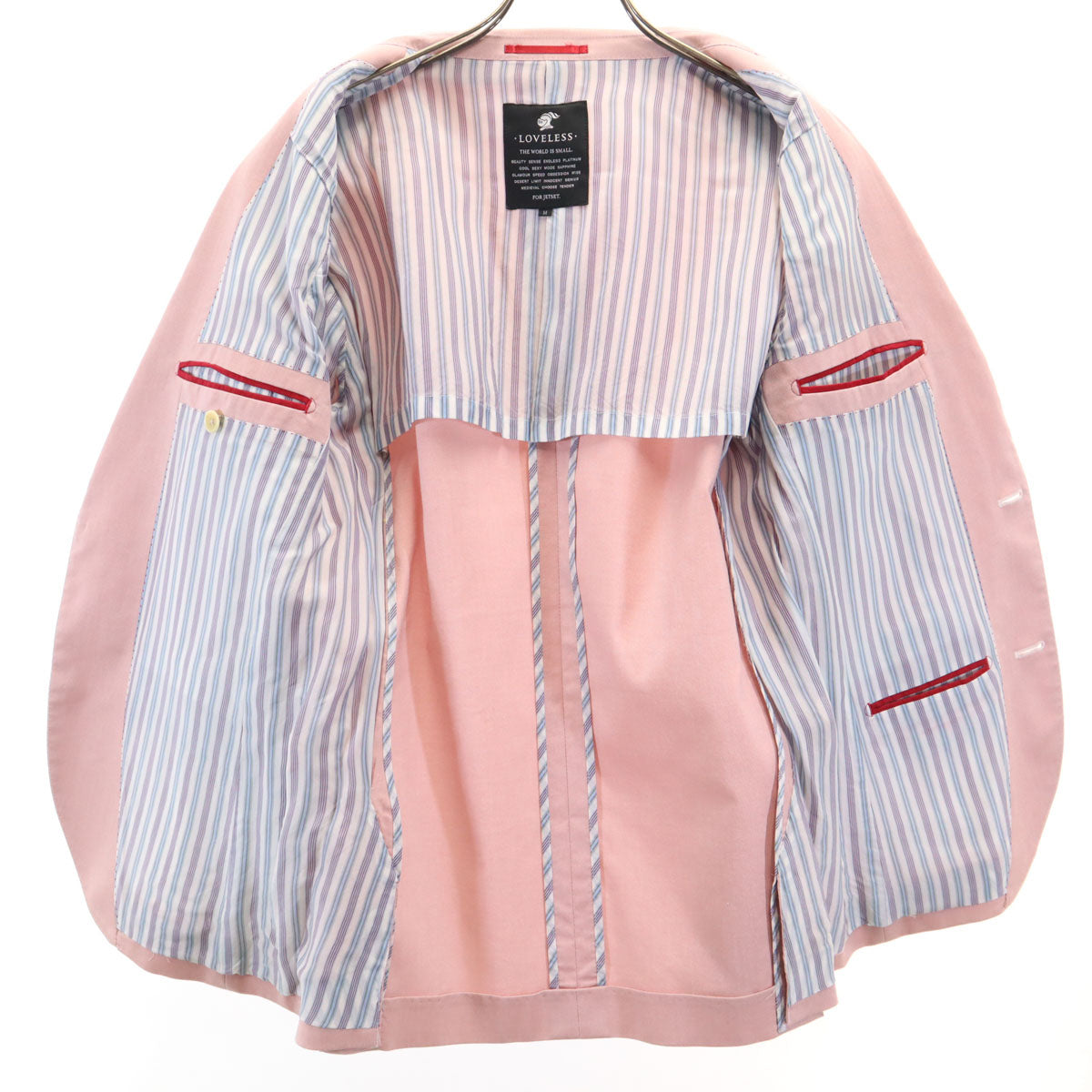 LOVELESS ラブレス スーツ 上下 セットアップ M/79 ピンク メンズ