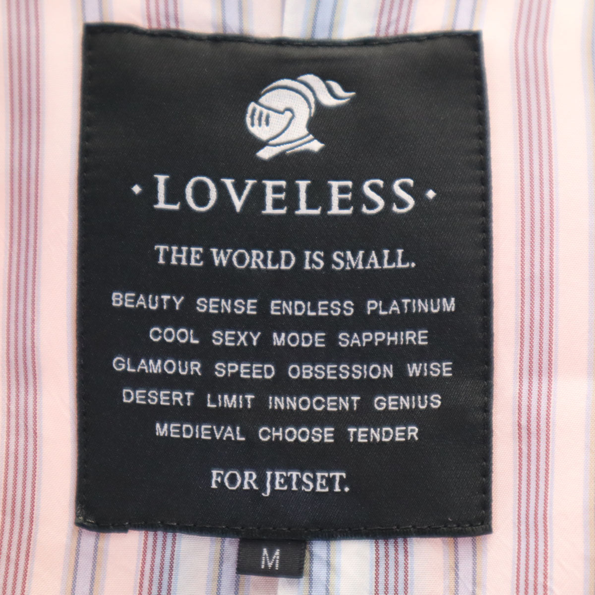 LOVELESS ラブレス スーツ 上下 セットアップ M/79 ピンク メンズ