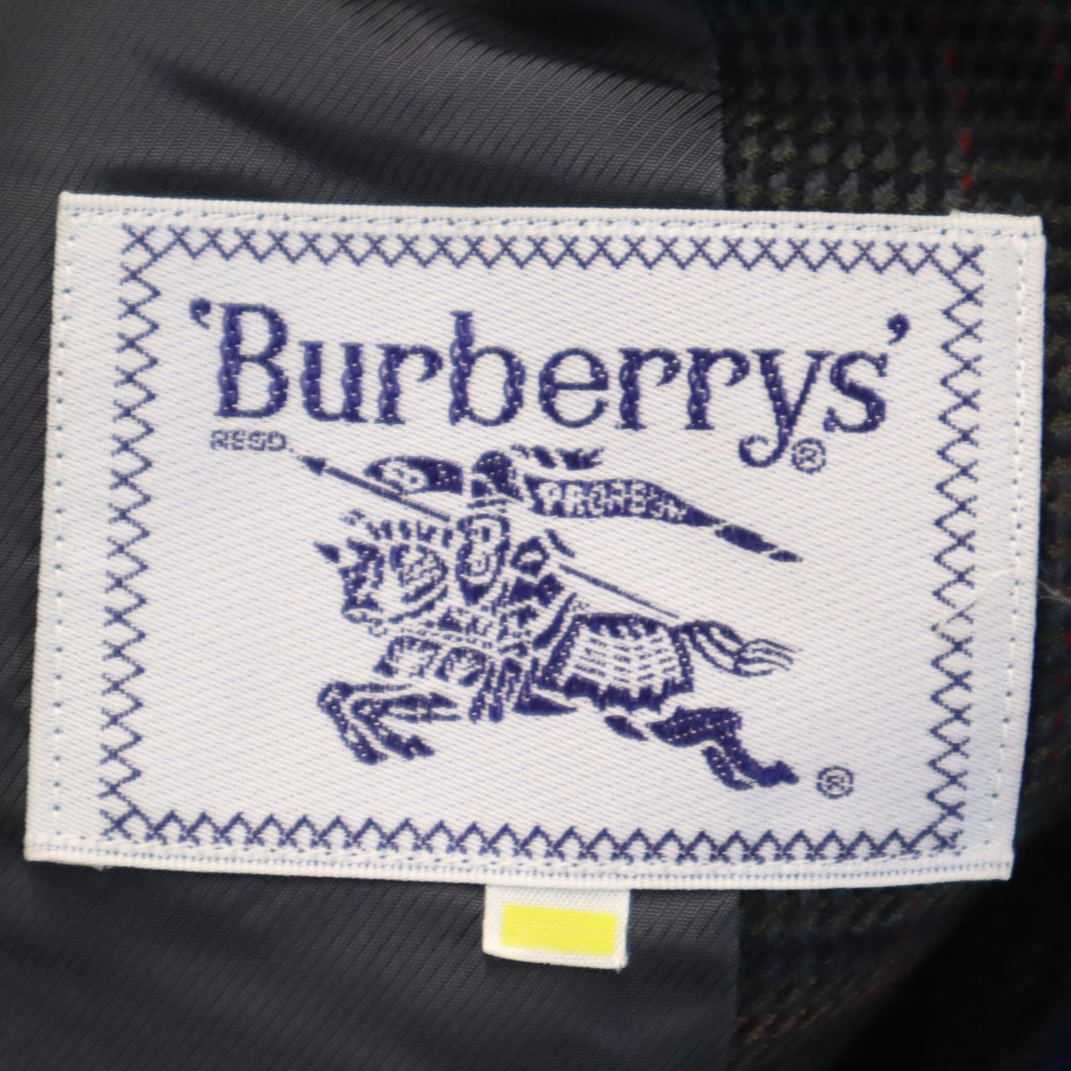 Burberrys バーバリーズ 90s オールド チェック柄 スカートスーツ 上下 セットアップ 7AR ダークグリーン レディース
