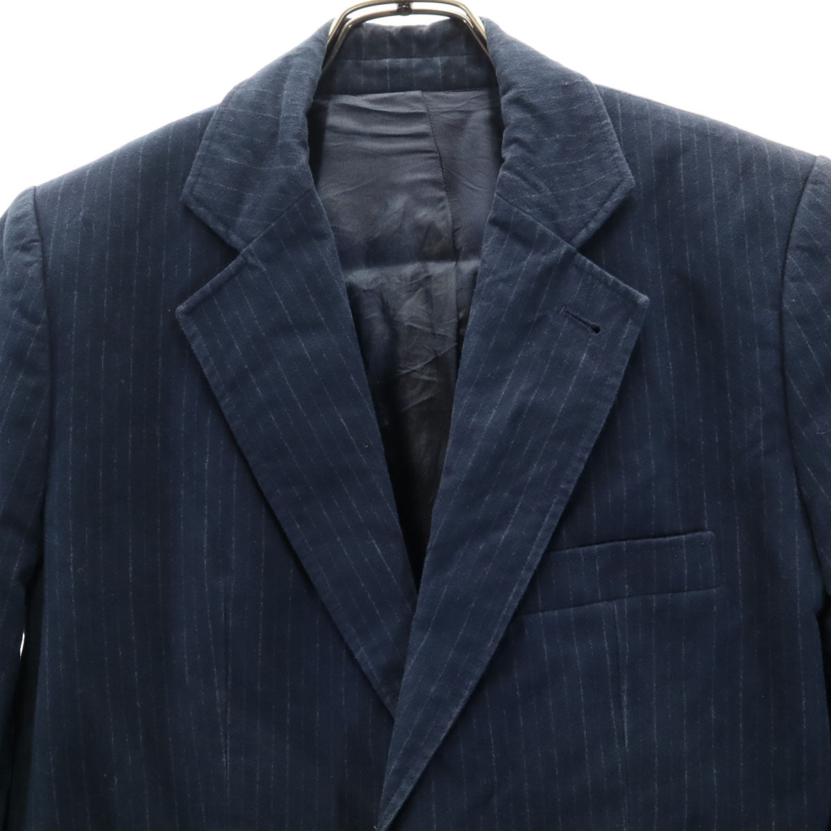 A.P.C. アーペーセー 90s ポーランド製 ストライプ柄 スーツ 上下 セットアップ S ネイビー メンズ