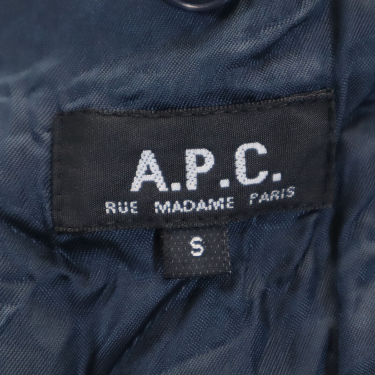 A.P.C. アーペーセー 90s ポーランド製 ストライプ柄 スーツ 上下 セットアップ S ネイビー メンズ