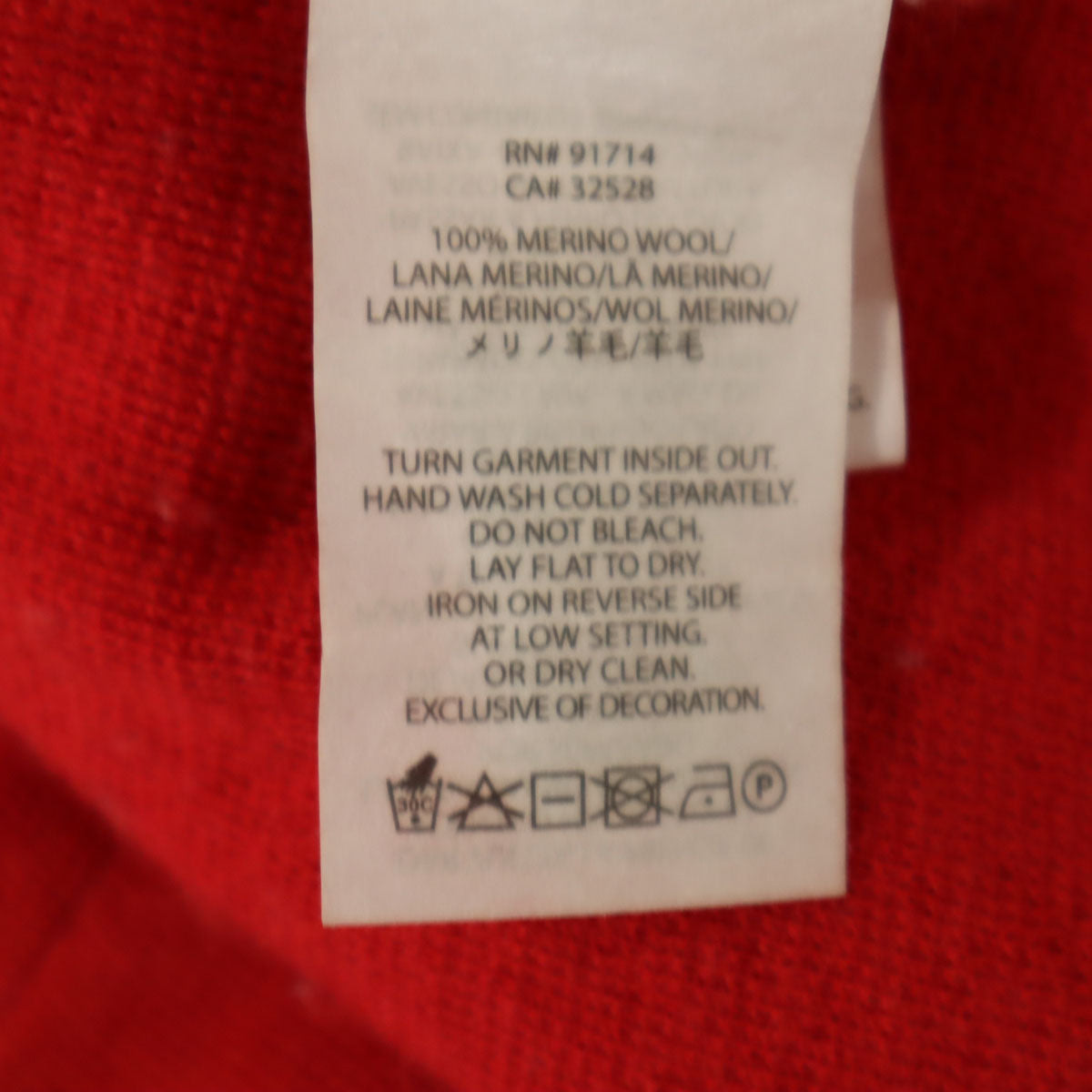 ARMANI EXCHANGE アルマーニエクスチェンジ メリノウール 長袖 ニット ワンピース M レッド レディース