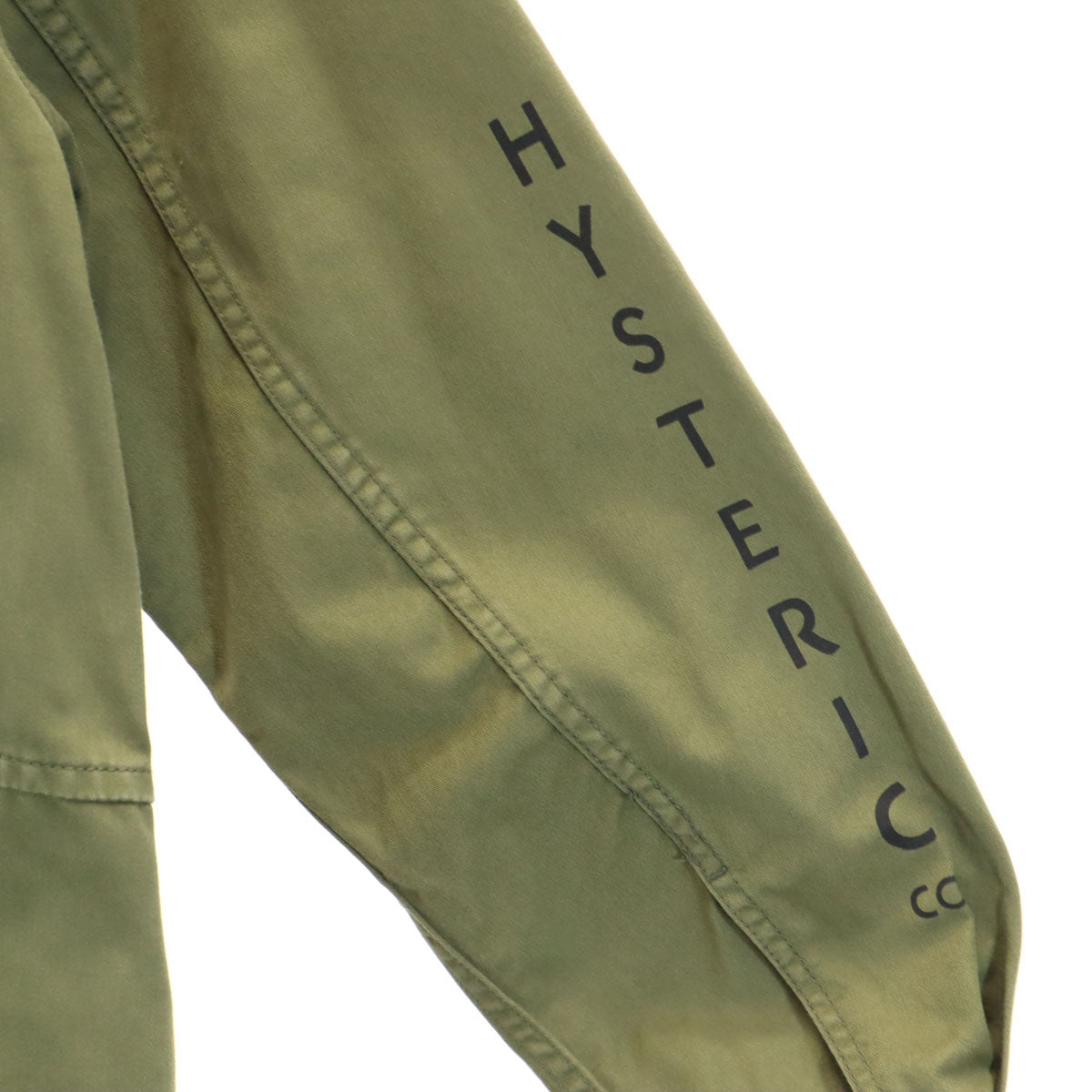 HYSTERIC GLAMOUR ヒステリックグラマー 日本製 ステンカラーコート FREE オリーブ系 ミリタリー レディース