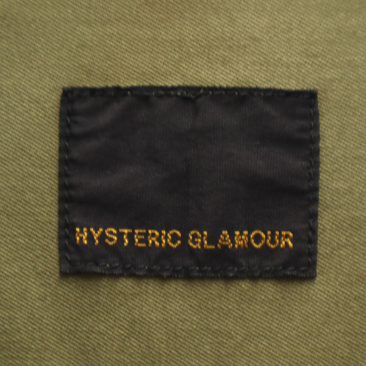 HYSTERIC GLAMOUR ヒステリックグラマー 日本製 ステンカラーコート FREE オリーブ系 ミリタリー レディース