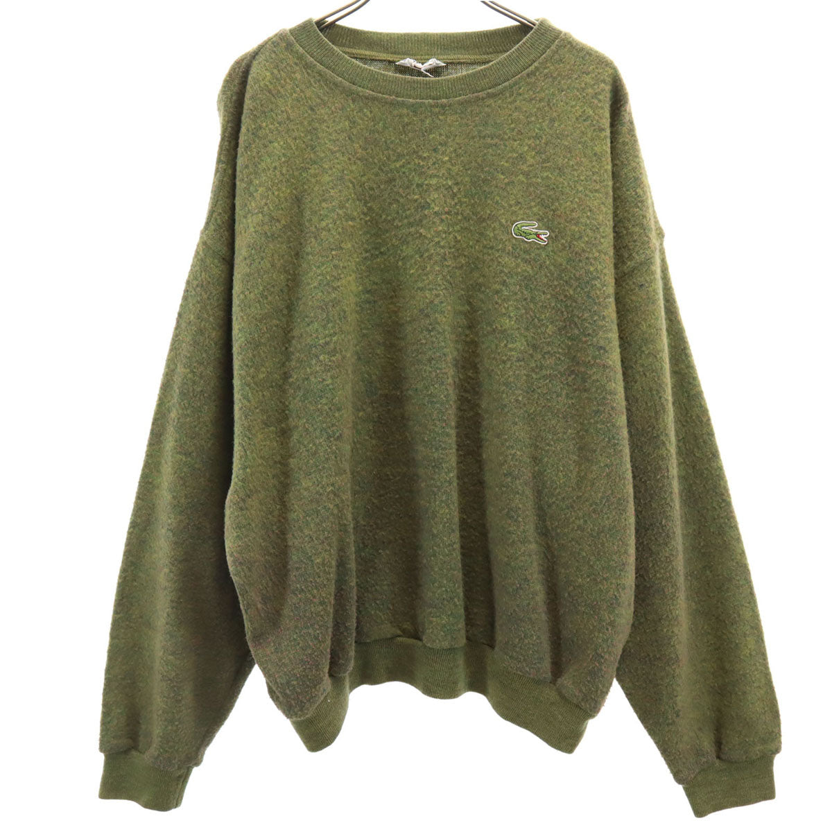 CHEMISE LACOSTE シュミーズラコステ 70s 80s フランス製 ヴィンテージ 長袖 セーター 4 オリーブ系 ニット メンズ