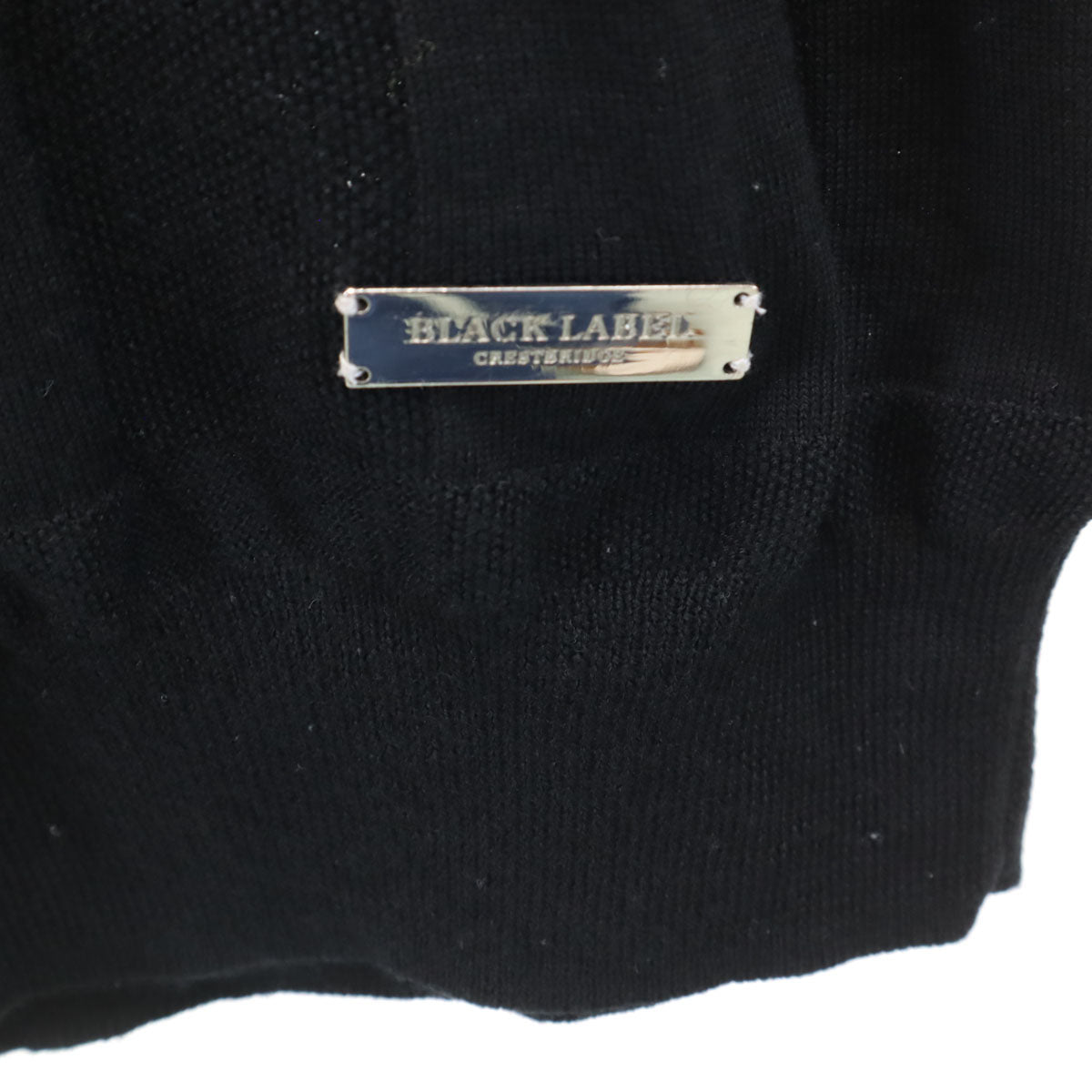 BLACK LABEL CRESTBRIDGE ブラックレーベルクレストブリッジ チェック柄 長袖 ニット M ブラック セーター メンズ