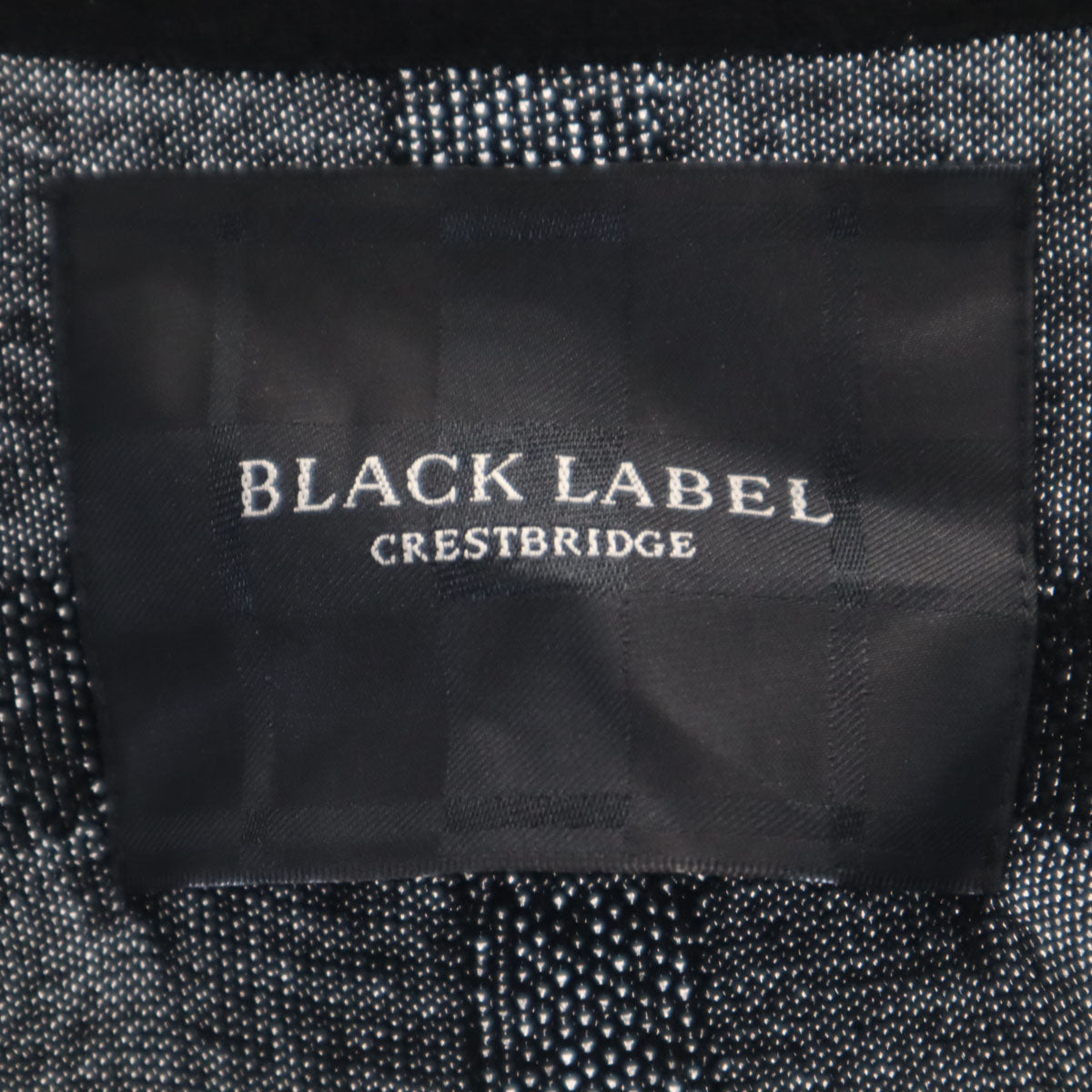 BLACK LABEL CRESTBRIDGE ブラックレーベルクレストブリッジ チェック柄 長袖 ニット M ブラック セーター メンズ