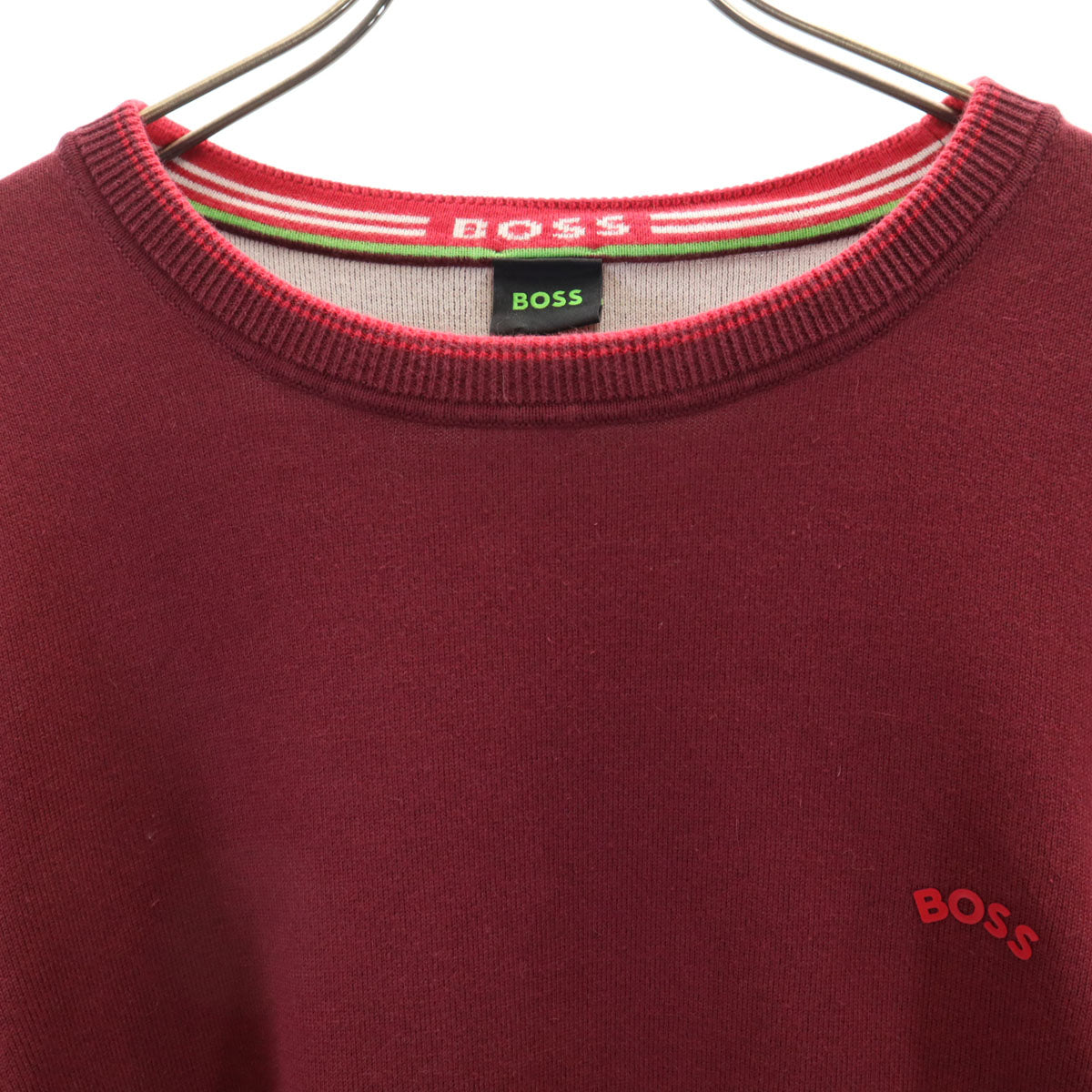 BOSS ボス 長袖 スウェット トレーナー XXL ワインレッド ヒューゴボス メンズ