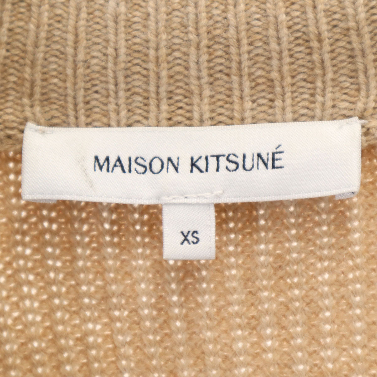 MAISON KITSUNE メゾンキツネ ボーダー柄 長袖 セーター XS マルチ ニット レディース