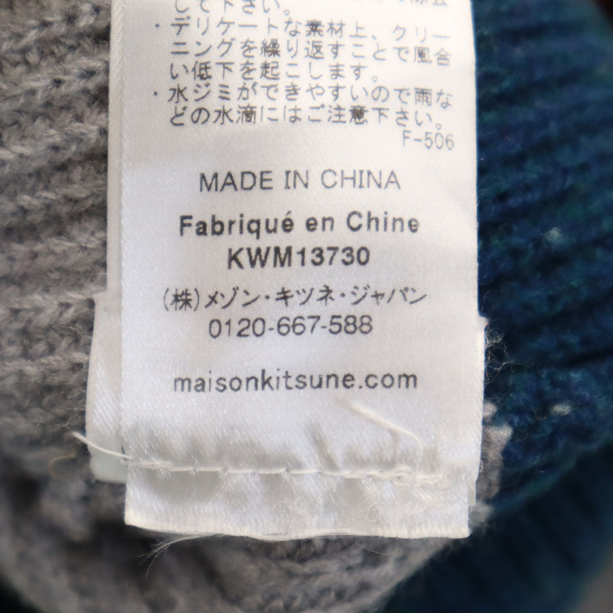 MAISON KITSUNE メゾンキツネ ボーダー柄 長袖 セーター XS マルチ ニット レディース