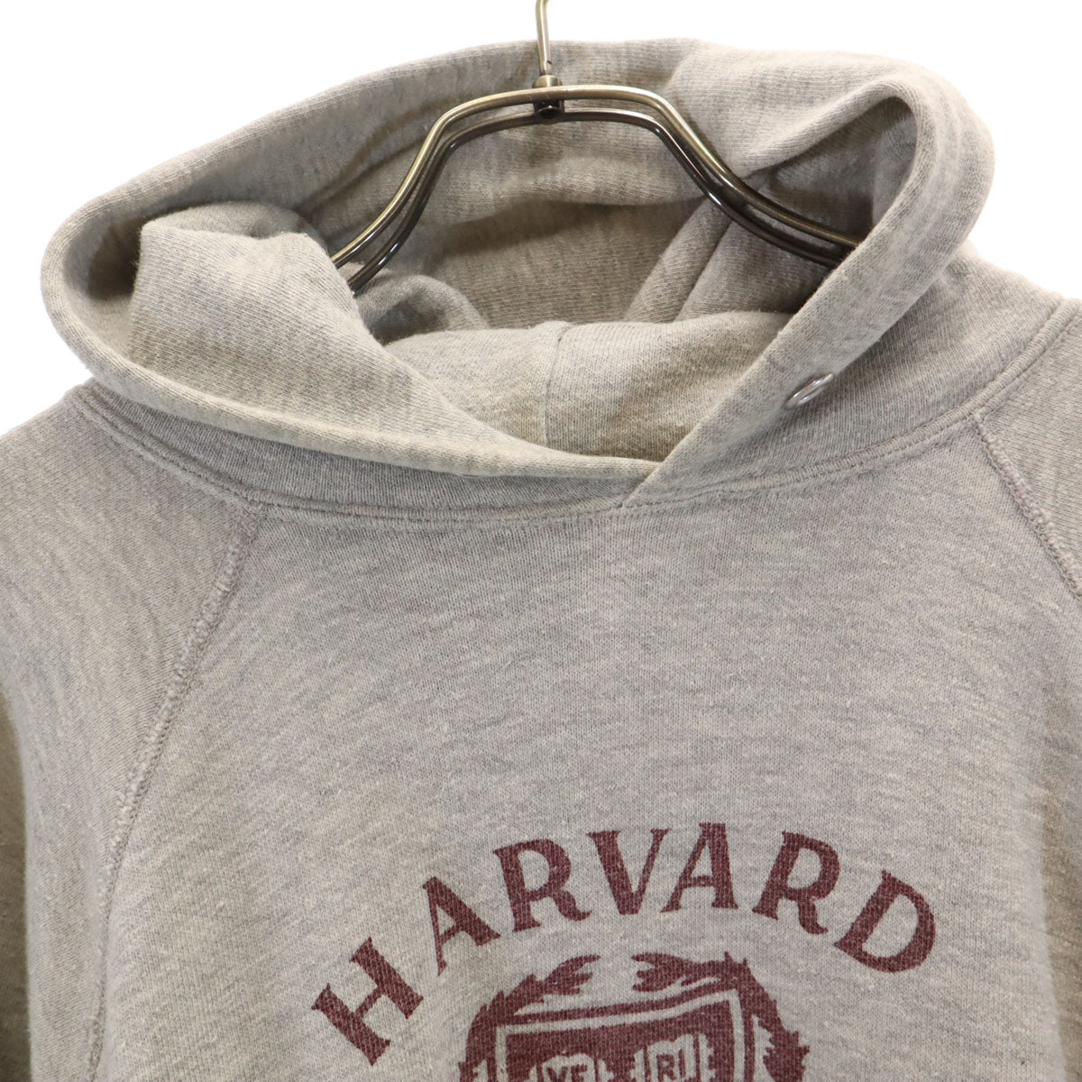 Champion チャンピオン 70s 80s USA製 バータグ後期 HARVARD 長袖 スウェットパーカー XL グレー レディース