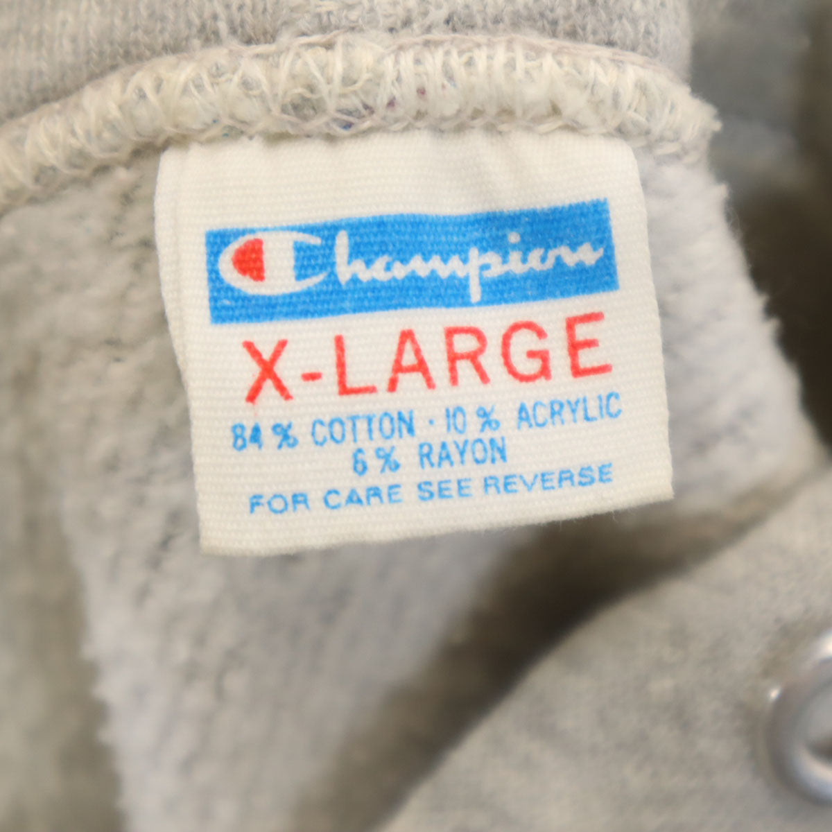 Champion チャンピオン 70s 80s USA製 バータグ後期 HARVARD 長袖 スウェットパーカー XL グレー レディース