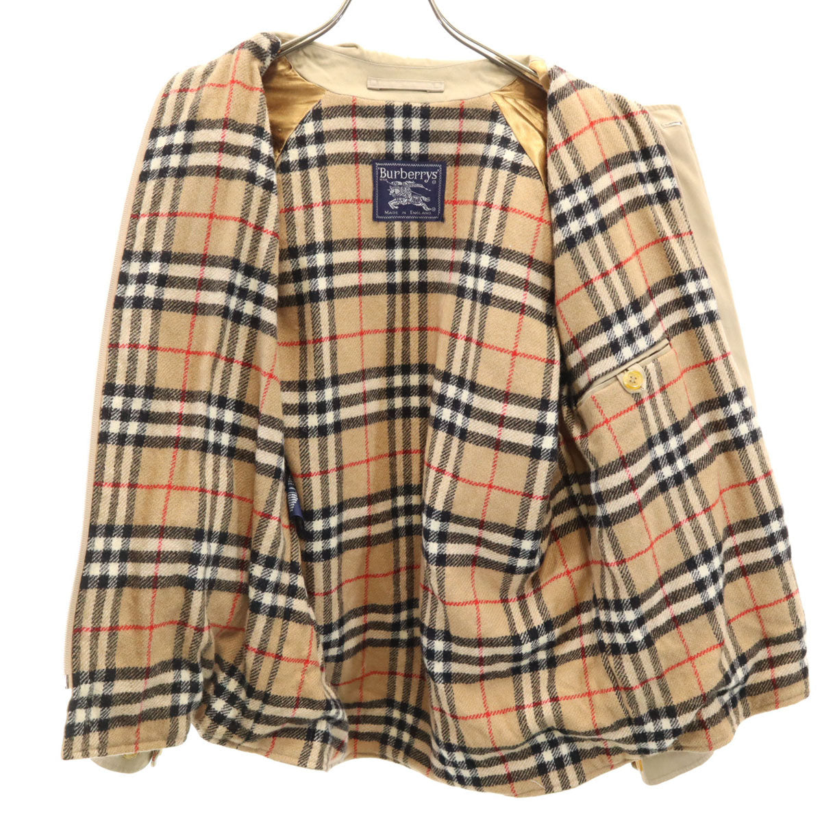 Burberrys バーバリーズ 90s 英国製 オールド ジャケット 40 モカブラウン レディース