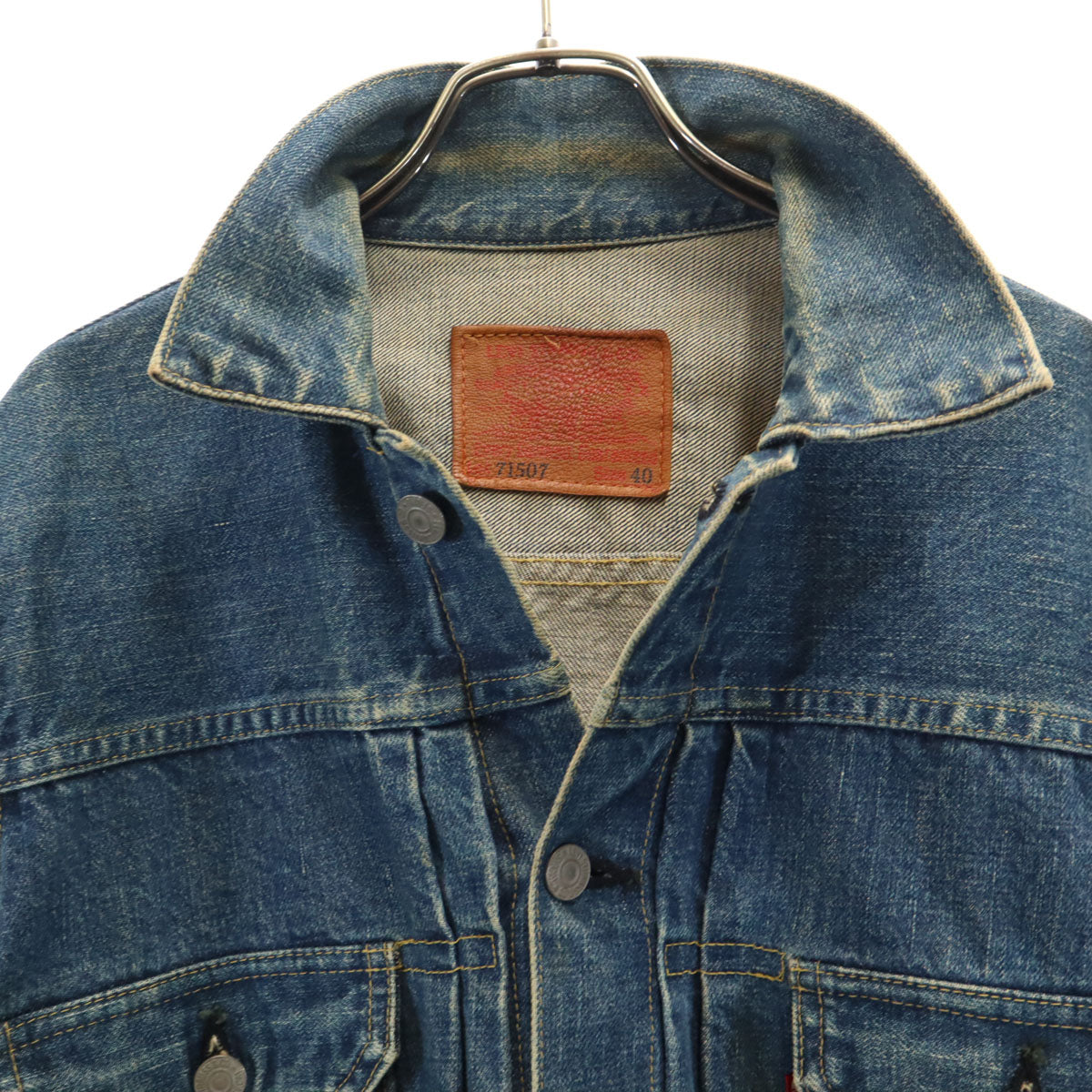 Levi's リーバイス 90s 71507 日本製 ビッグE オールド 2nd復刻 デニムジャケット 40 ウォッシュブルー ジージャン トラッカー メンズ