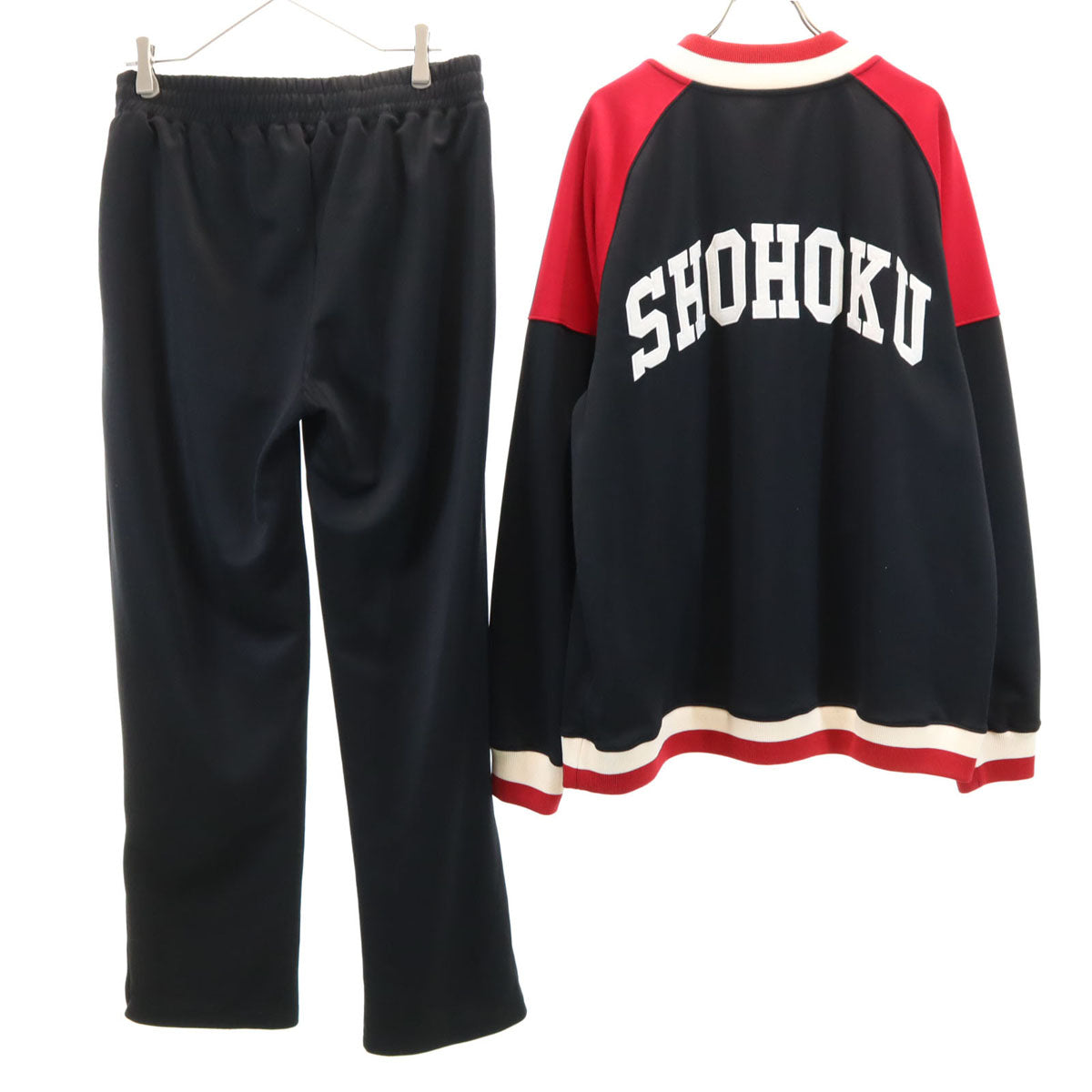 THE FIRST SLAM DUNK スラムダンク 湘北高校 ジャージジャケット 上下 セットアップ XL ブラック メンズ
