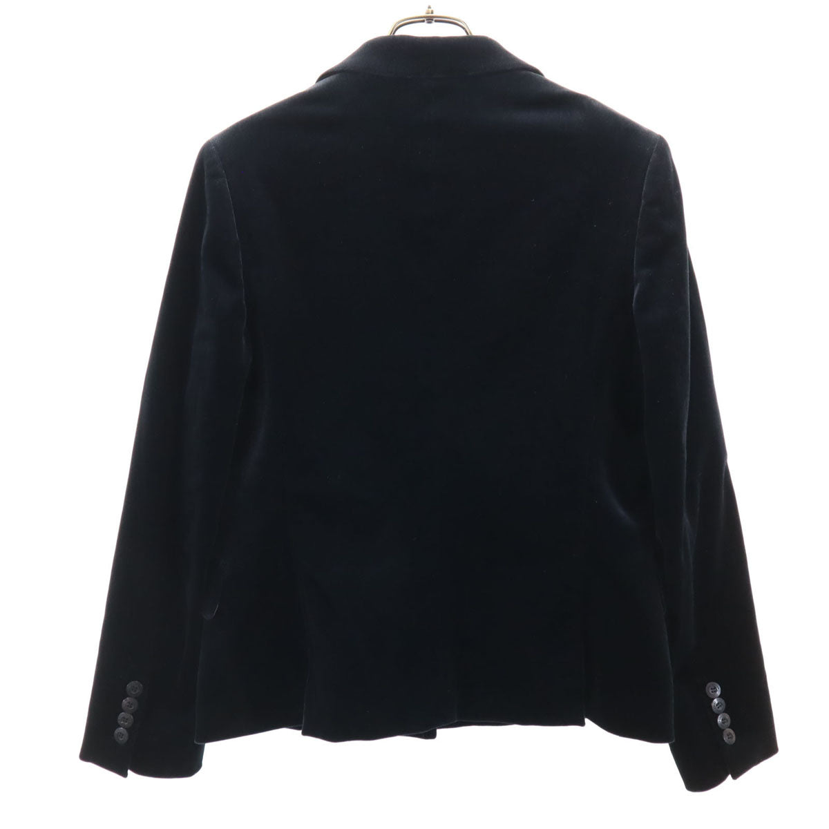 Aquascutum アクアスキュータム 日本製 デニムテーラードジャケット 7F ブラック レディース