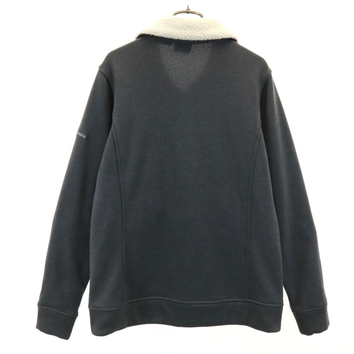 Columbia コロンビア ジップ ニットジャケット XL カーキ系 アウトドア レディース