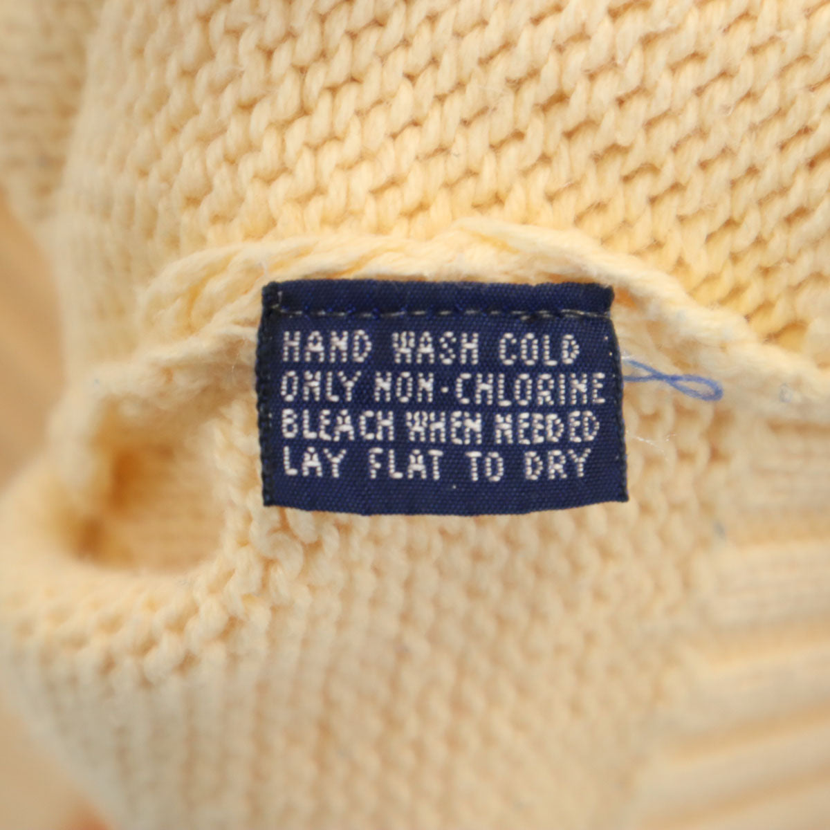 Polo by Ralph Lauren ポロバイラルフローレン 90s オールド ポロベア 長袖 ニット M ベージュ メンズ