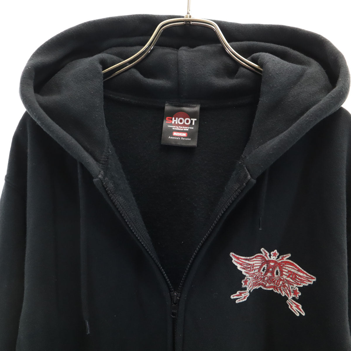 schott ショット 長袖 ジップパーカー M ブラック メンズ