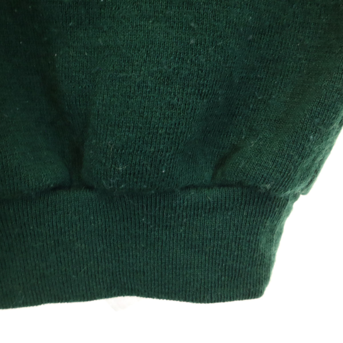 LACOSTE ラコステ 70s 80s フランス製 ヴィンテージ 長袖 ポロシャツ S グリーン ニット メンズ
