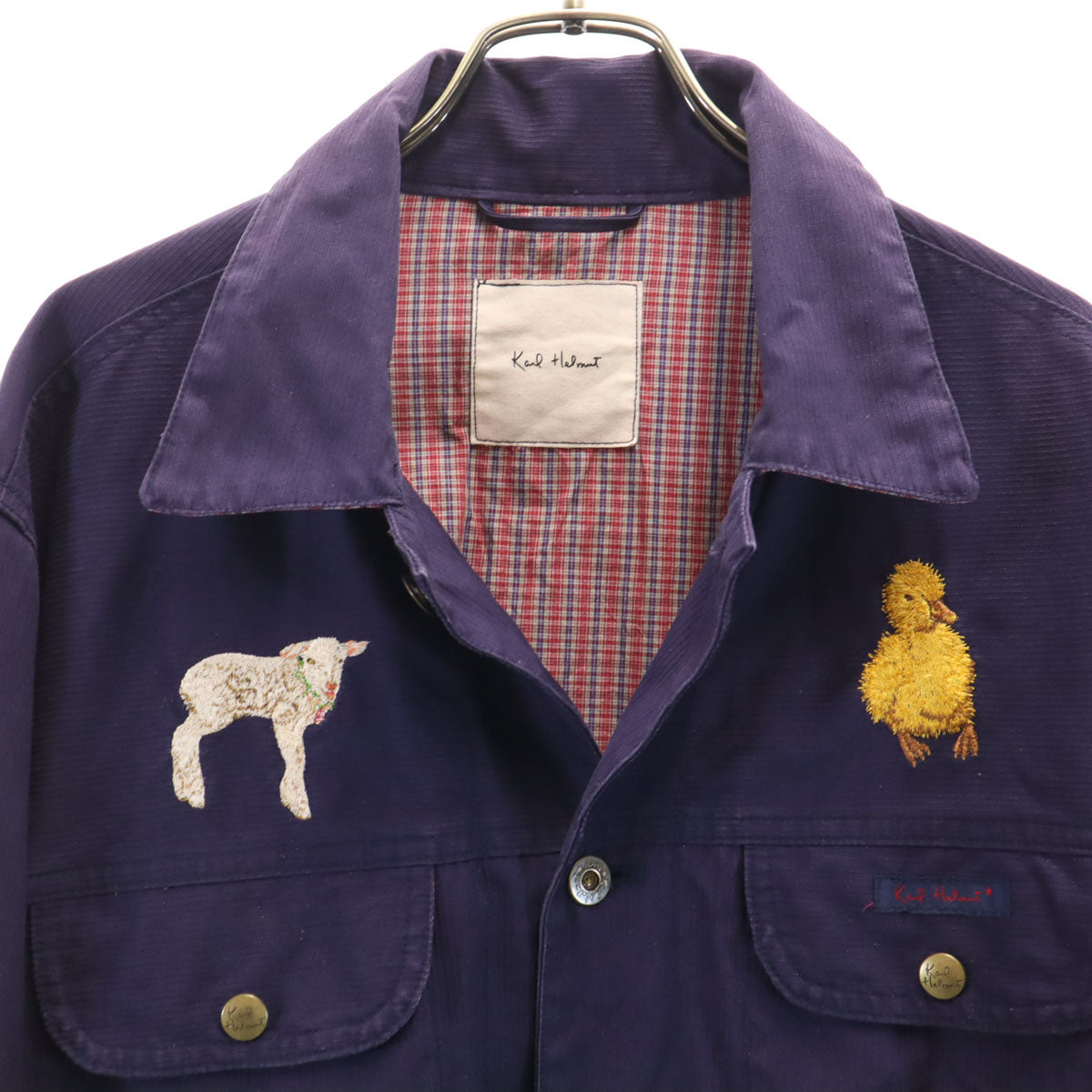 Karl Helmut カールヘルム カバーオール M パープル メンズ