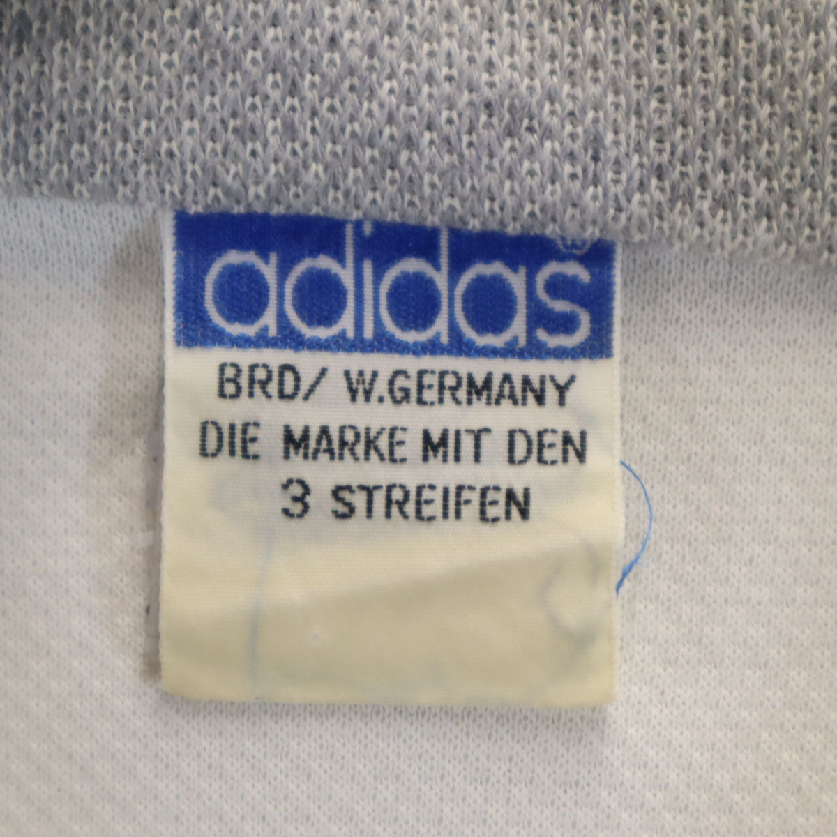 adidas アディダス 70s 西ドイツタグ ヴィンテージ スウェット ジップジャケット 3 グレー メンズ