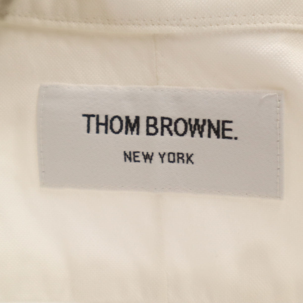 THOM BROWNE トムブラウン 長袖 オックスフォードシャツ ホワイト メンズ