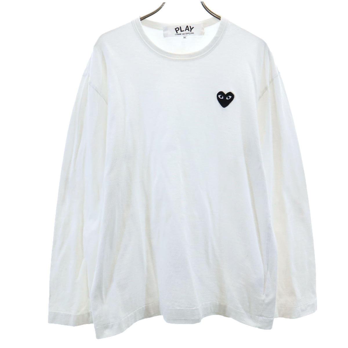 PLAY COMME des GARCONS プレイコムデギャルソン 2023年 長袖 Tシャツ XL ホワイト ロンT メンズ