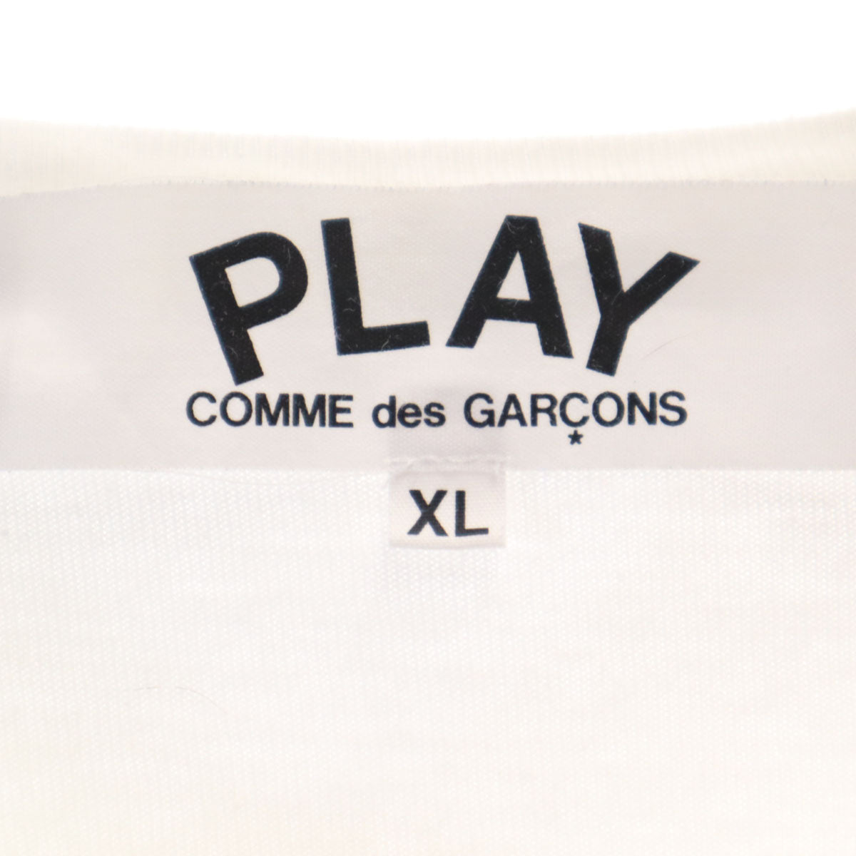 PLAY COMME des GARCONS プレイコムデギャルソン 2023年 長袖 Tシャツ XL ホワイト ロンT メンズ