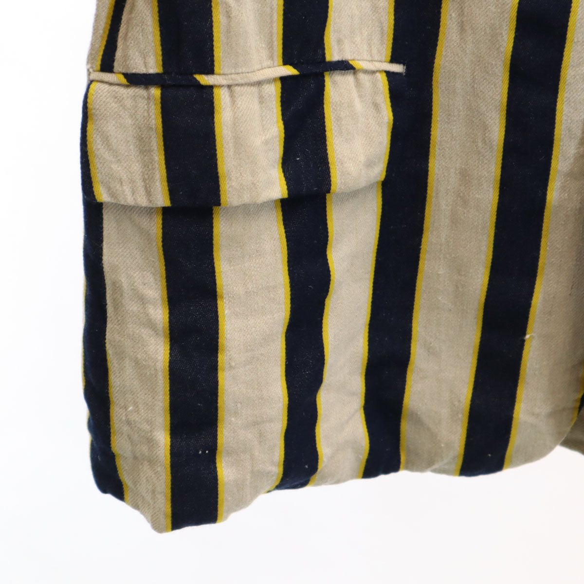 COMME des GARCONS HOMME PLUS コムデギャルソンオムプリュス 1990年 90s 日本製 オールド ストライプ柄 テーラードジャケット M ブラック メンズ