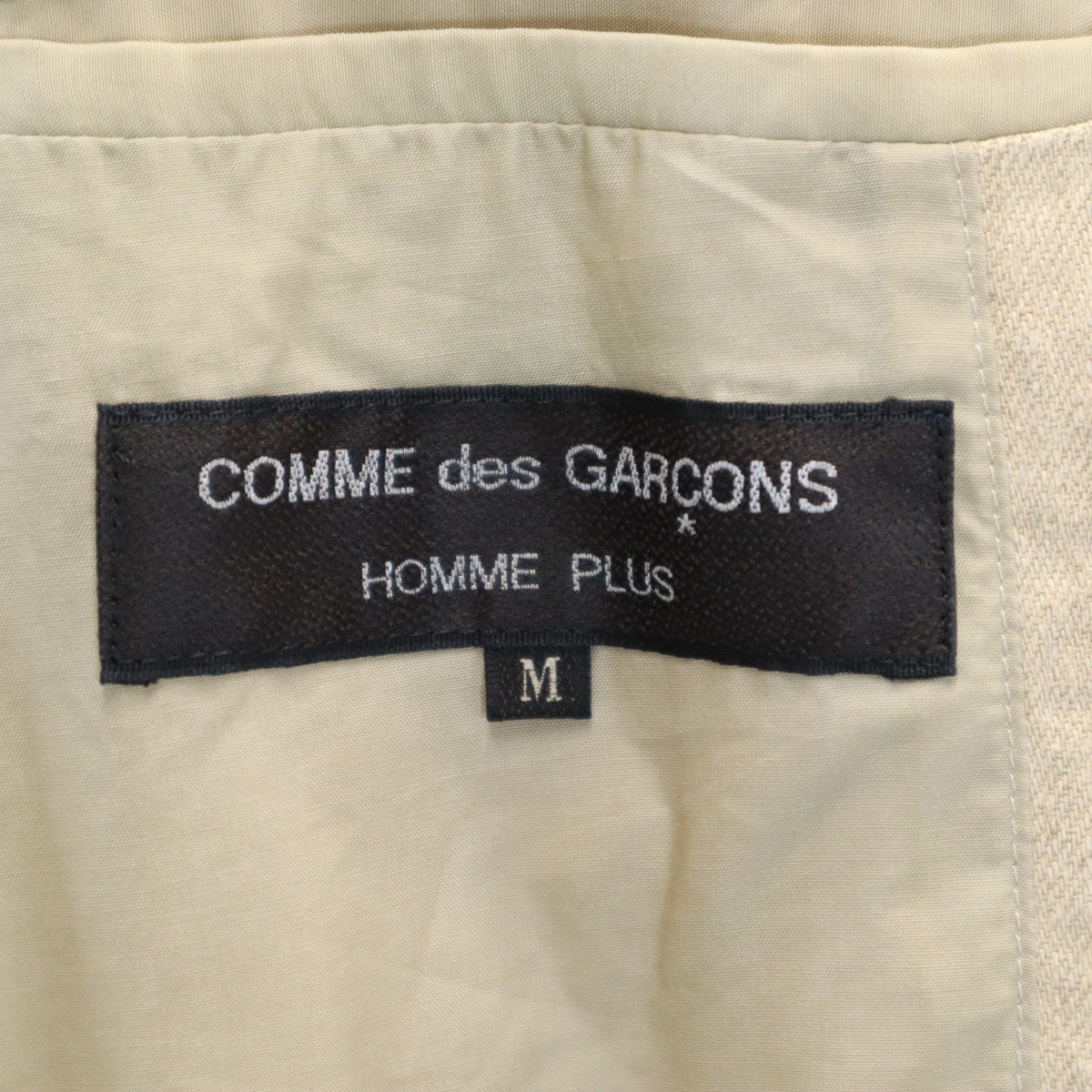 COMME des GARCONS HOMME PLUS コムデギャルソンオムプリュス 1990年 90s 日本製 オールド ストライプ柄 テーラードジャケット M ブラック メンズ